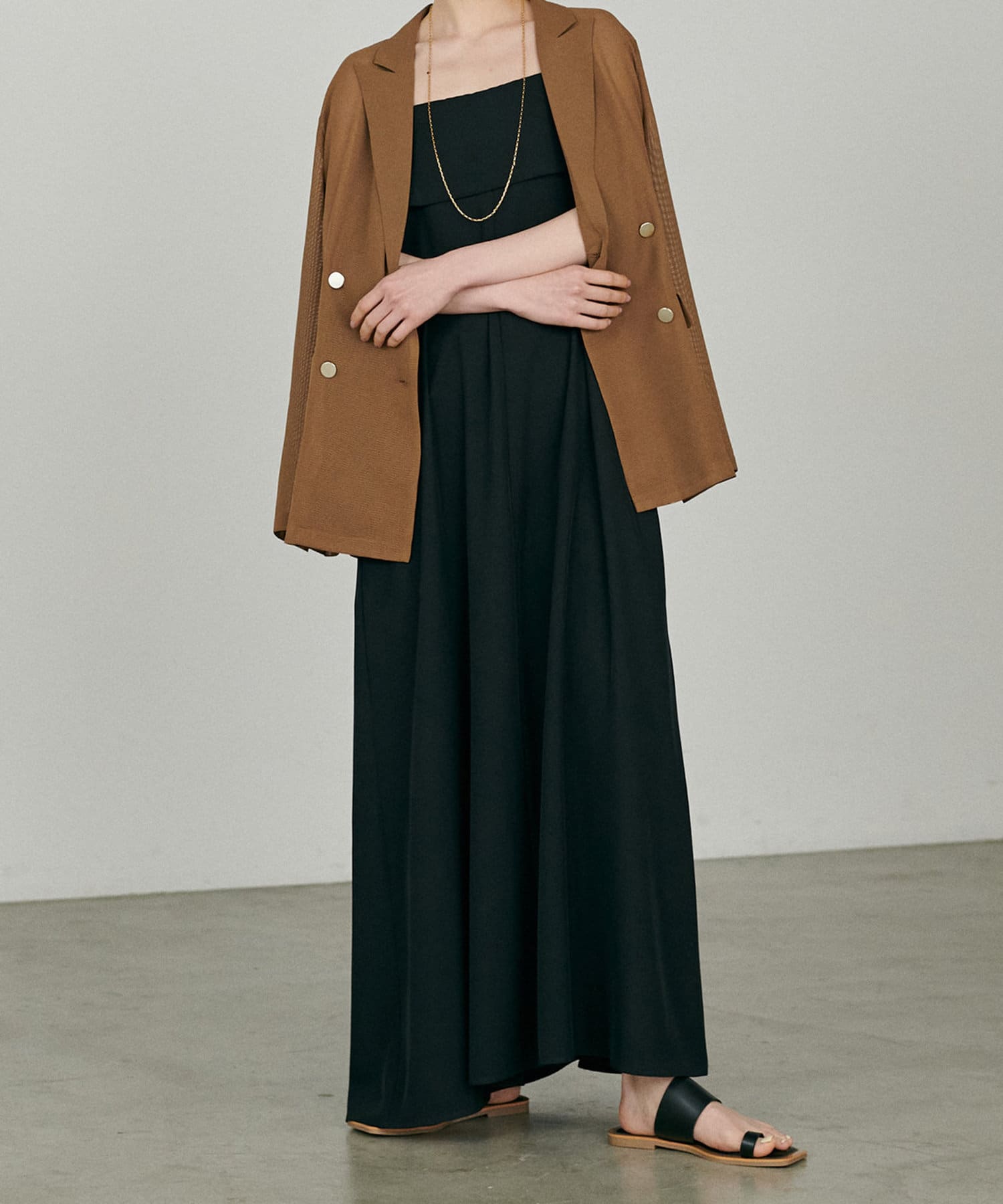 NICE CLAUP / OLIVE des OLIVE OUTLET(ナイスクラップ  / オリーブ デ オリーブ アウトレット) 【LARUTA】ビスチェ風キャミワンピース