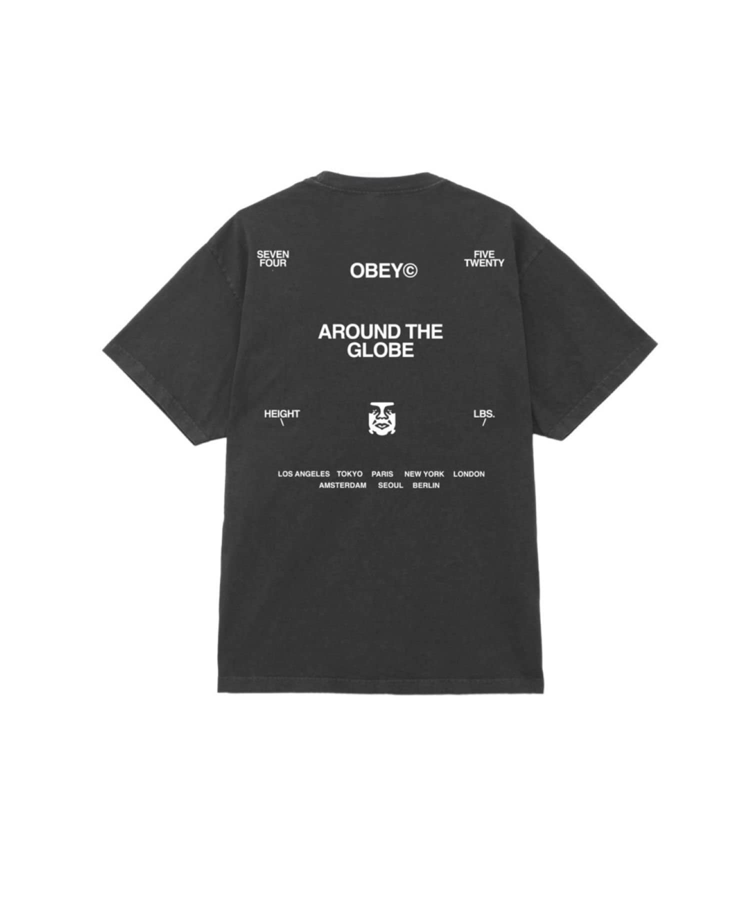 WHO’S WHO gallery(フーズフーギャラリー) 【OBEY】 AROUND THE GLOBE PIGMENT TEE