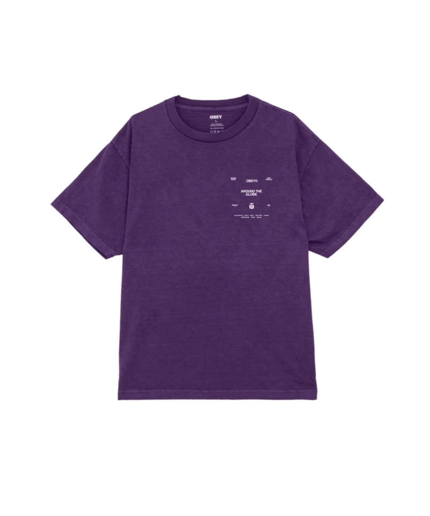 WHO’S WHO gallery(フーズフーギャラリー) 【OBEY】 AROUND THE GLOBE PIGMENT TEE