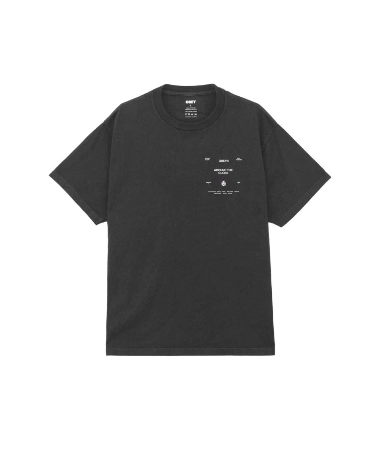 WHO’S WHO gallery(フーズフーギャラリー) 【OBEY】 AROUND THE GLOBE PIGMENT TEE