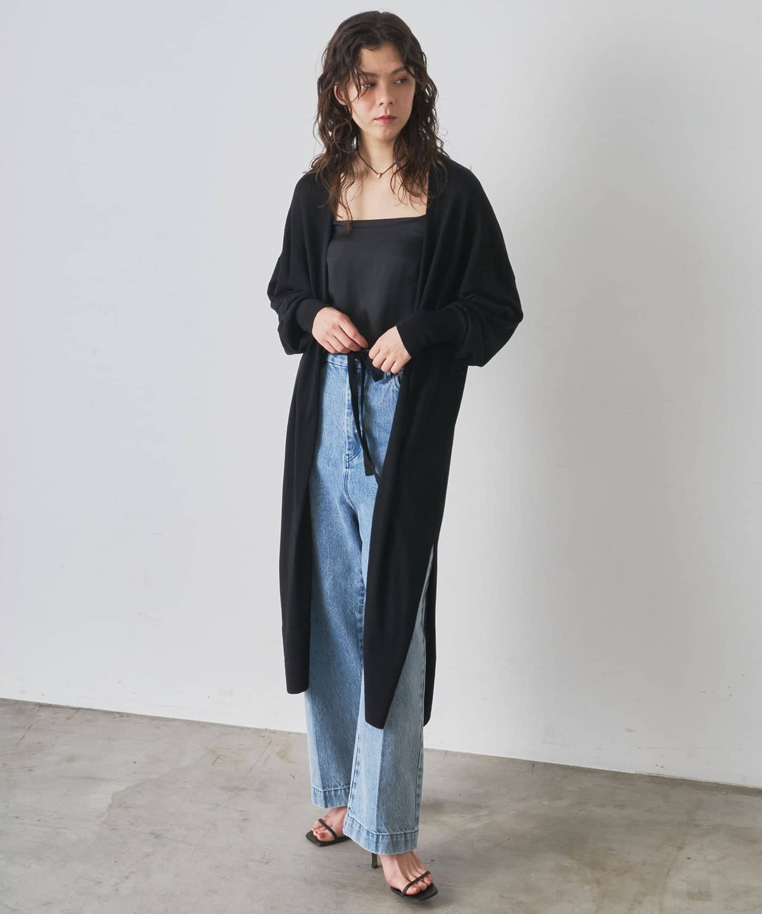【海外 正規品】 リネンシルクロングカーディガン | Whim Gazette(ウィム トップス