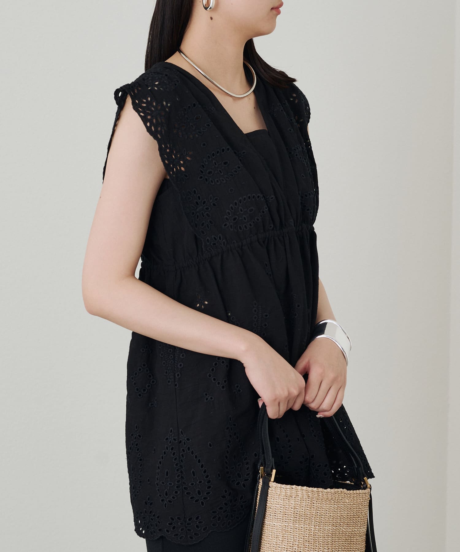 LOUNGEDRESS(ラウンジドレス) コットンレースチュニック
