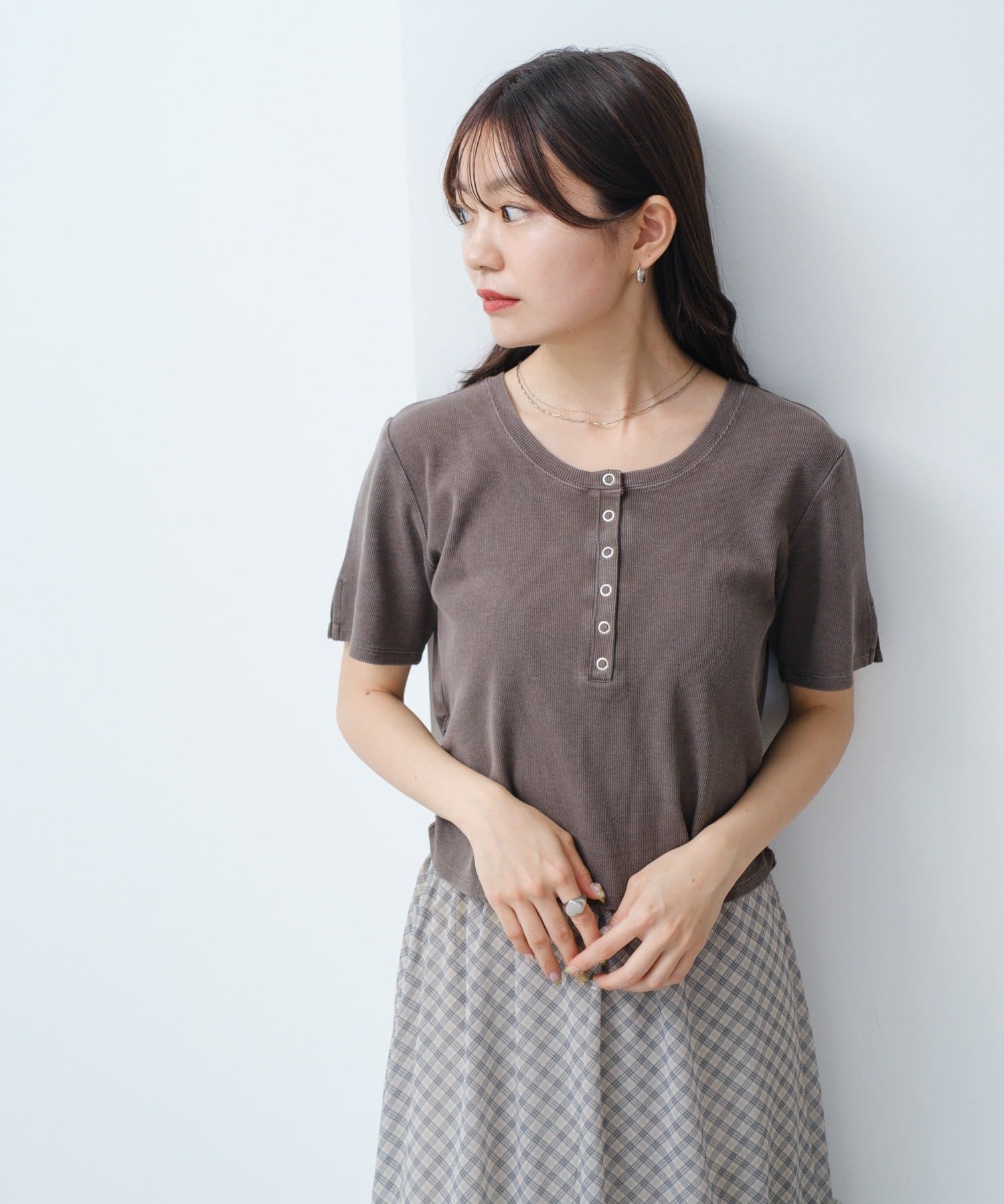 kastane SETUP BIGベスト　美品 新色追加/4色展開/XS.Fサイズ展開】ピグメントヘンリーTEE