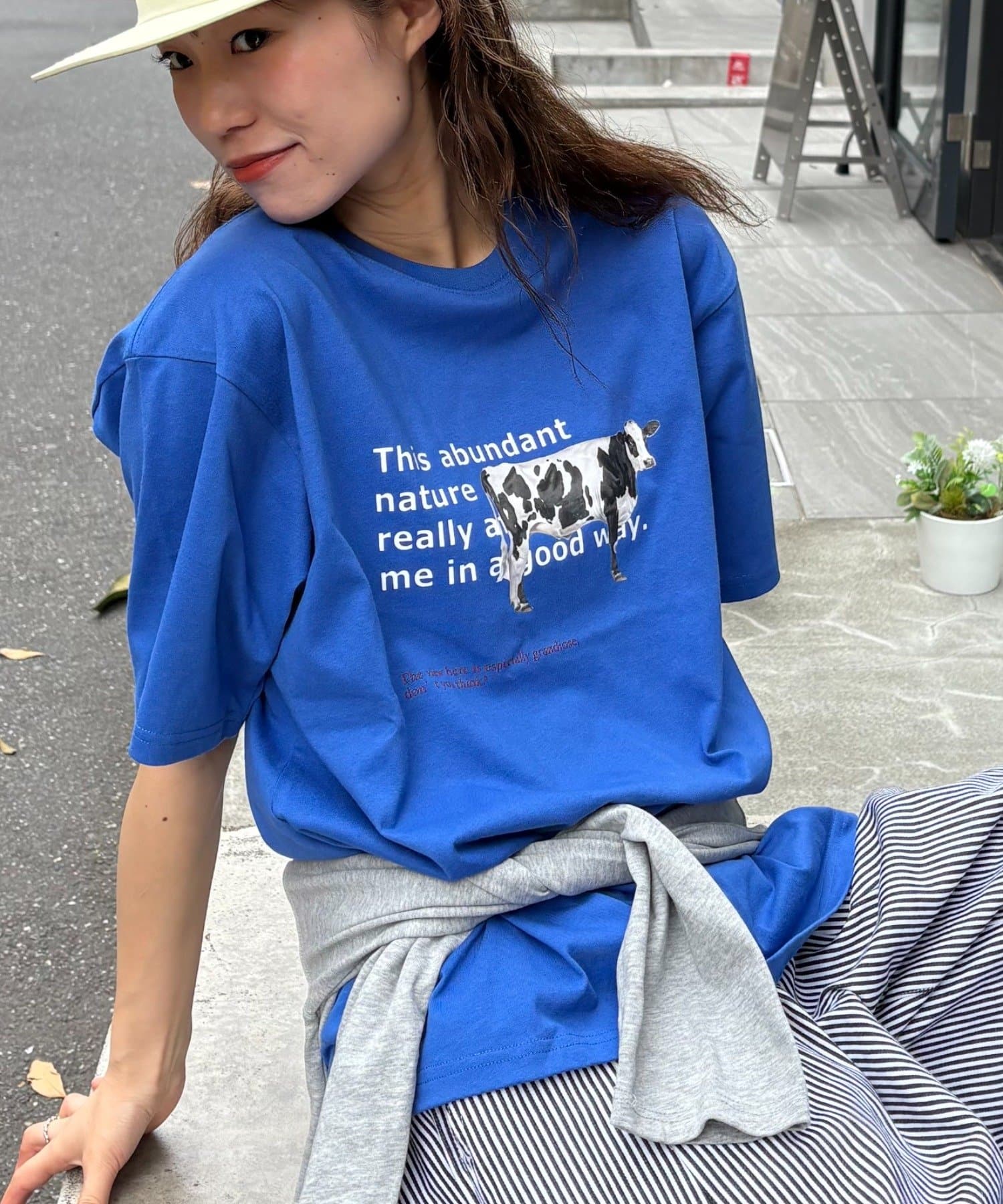 CIAOPANIC TYPY(チャオパニックティピー) 【UNISEX】牛グラフィックTEE