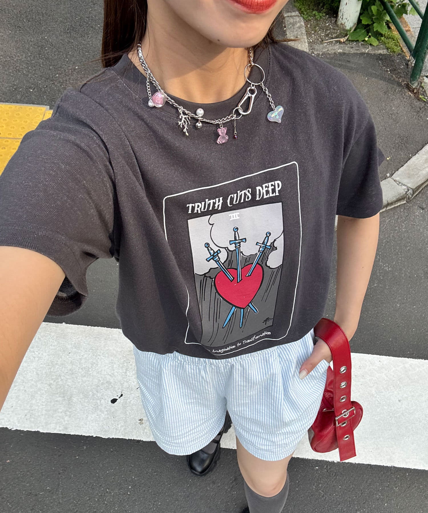 CIAOPANIC(チャオパニック) ヴィンテージライクスラブTee