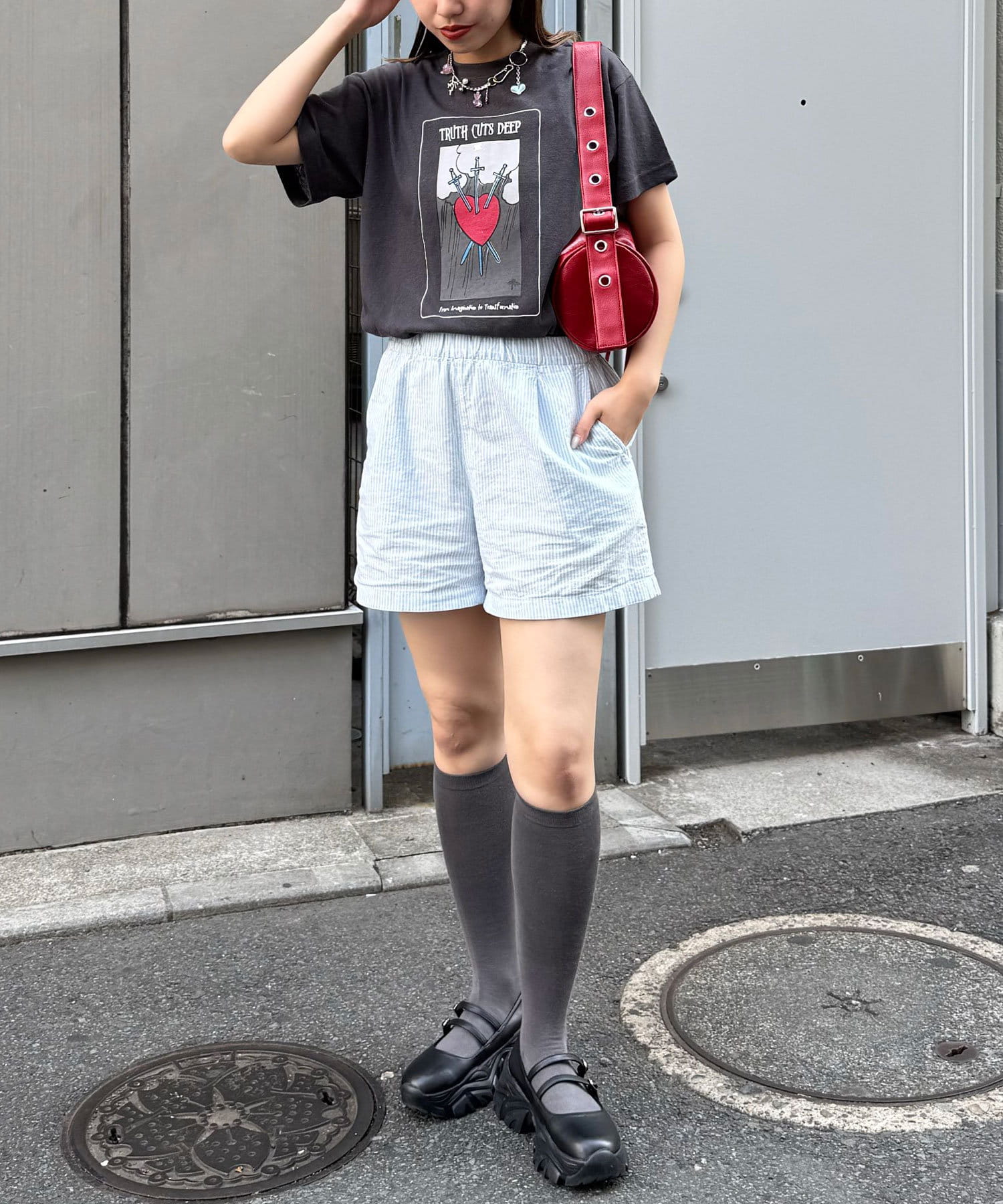 CIAOPANIC(チャオパニック) ヴィンテージライクスラブTee