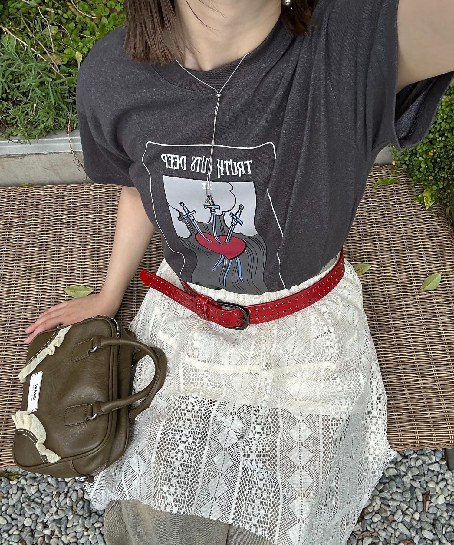 CIAOPANIC(チャオパニック) ヴィンテージライクスラブTee