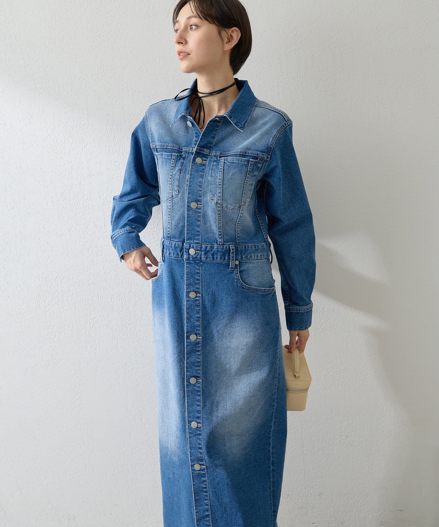 【完売】Whim Gazetteウィムガゼット　DENIMワンピース DENIMワンピース（ワンピース）｜Whim Gazette（ウィムガゼット