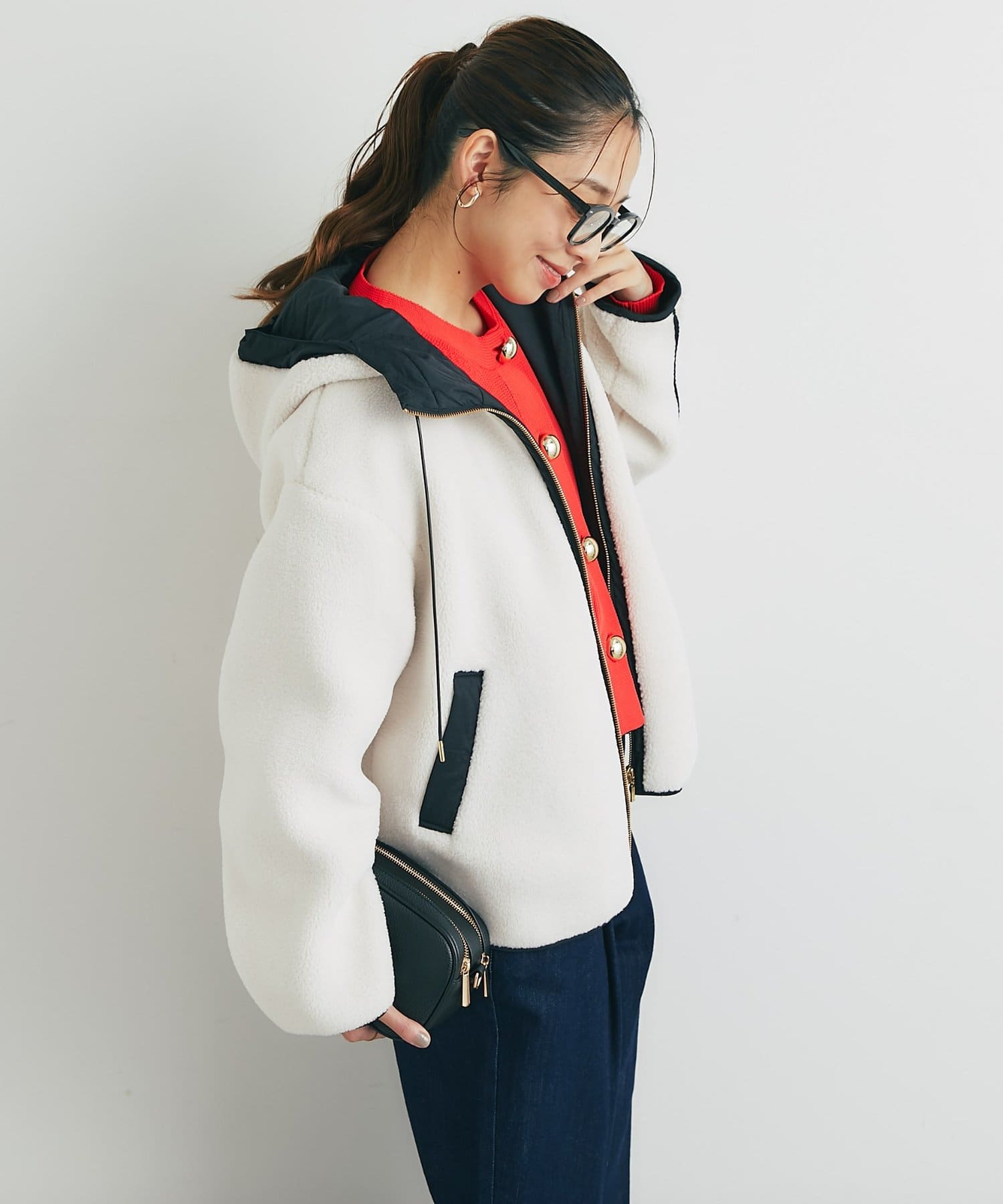 RADIATE ボアコート　ココア RUIRUE BOUTIQUE コート アウター ボア オーバーサイズ フレア