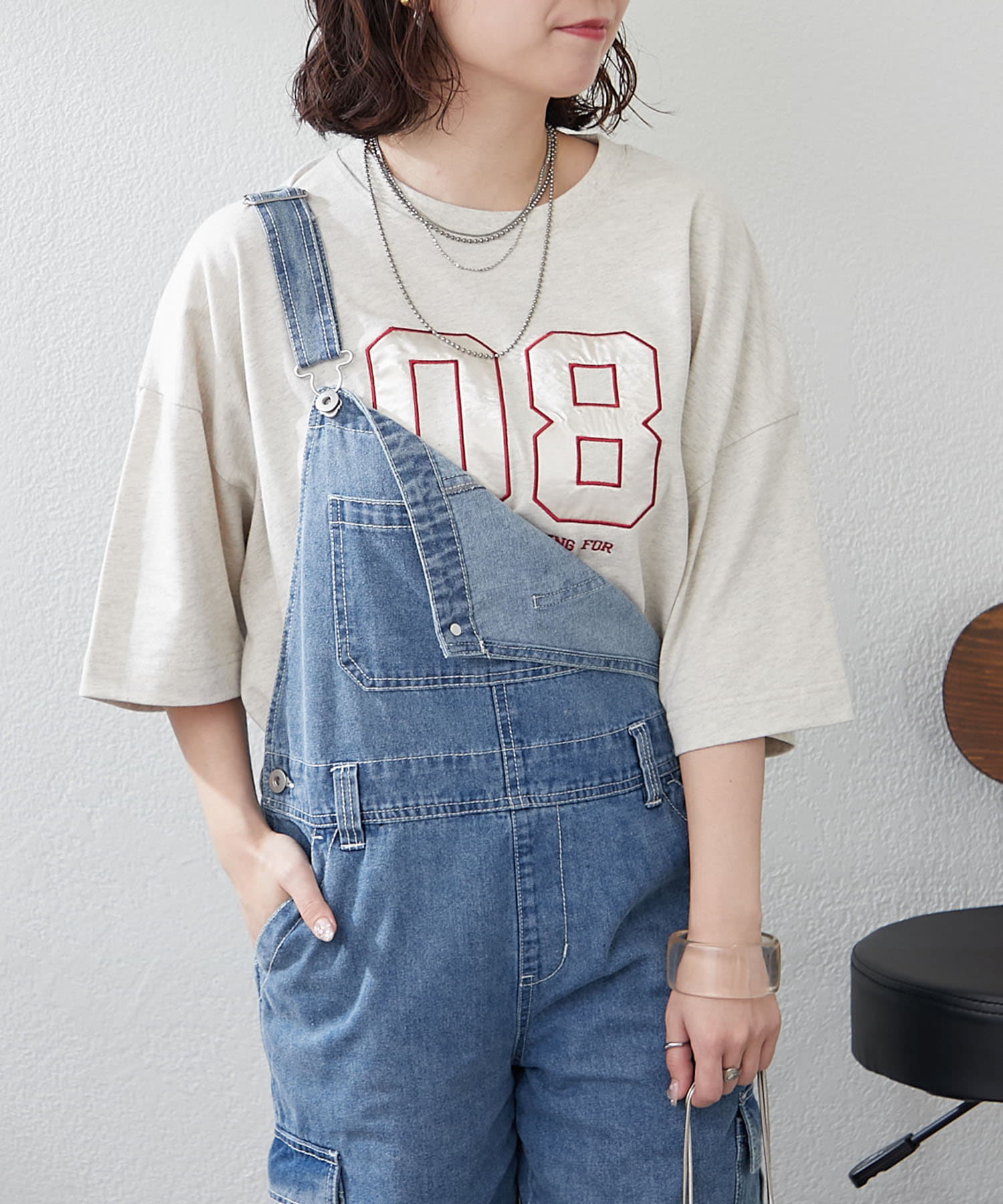 Remind me and forever(リマインドミーアンドフォーエバー) 【NUNIFE】アップリケサテンロゴBIGT