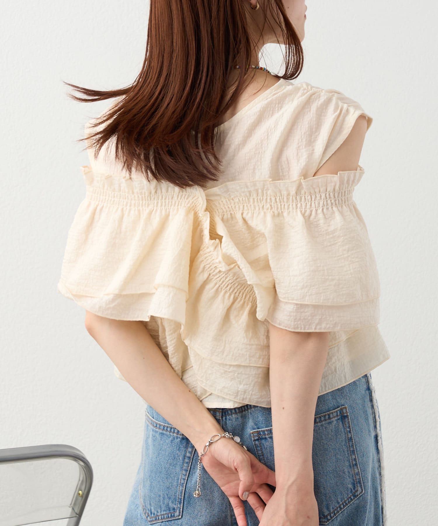 ブラウス シャツ 「６色展開」マルチWAYフリルブラウス レディース w closet ブラウス シャツ 「6色展開」マルチWAYフリルブラウス