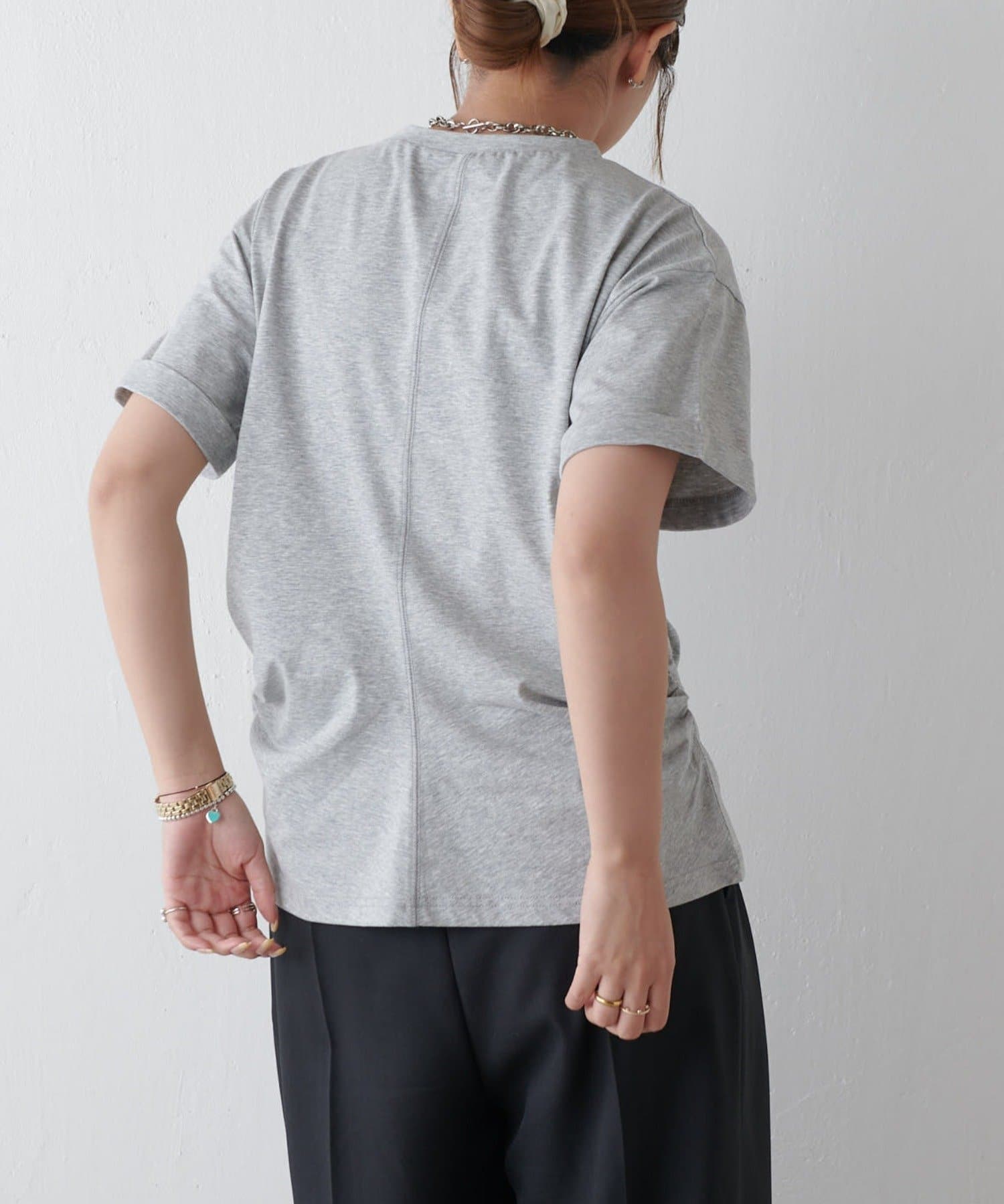 Lui's(ルイス) 袖ロール半袖Tシャツ