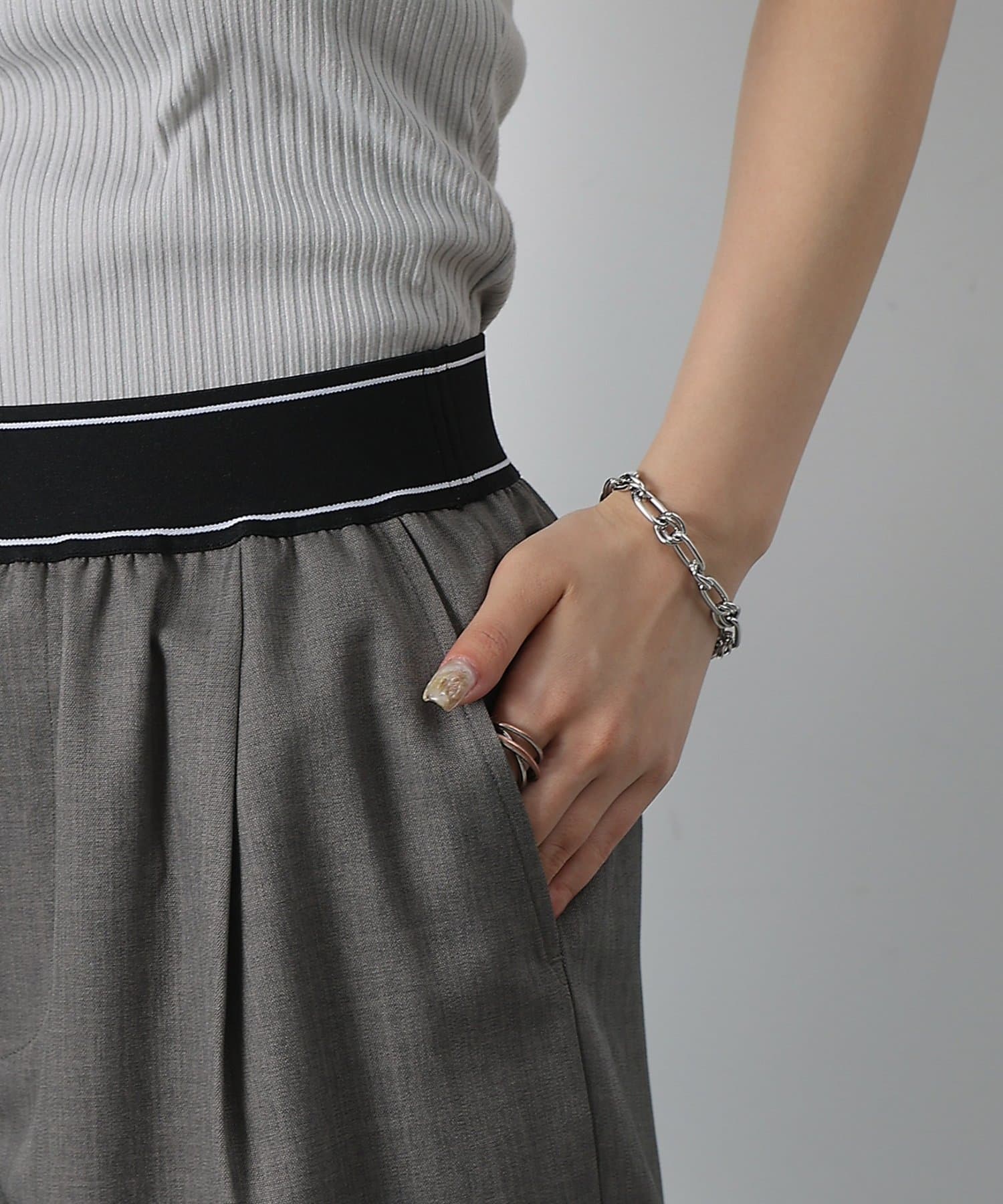 COLONY 2139(コロニー トゥーワンスリーナイン) ウエストフラットゴムスラックス