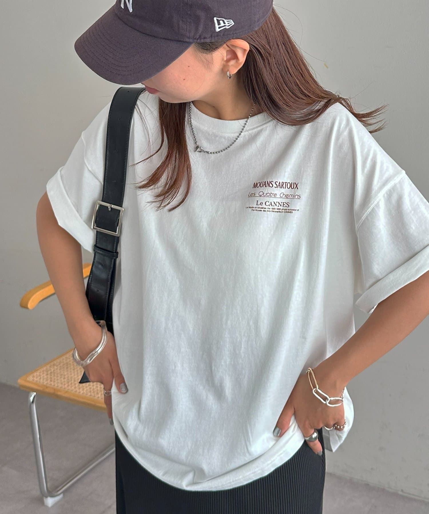 6色 Tシャツ バックロゴ 肩落ち オーバーサイズ ユニセックス ♪ 2_000000001225.jpg?1678209904