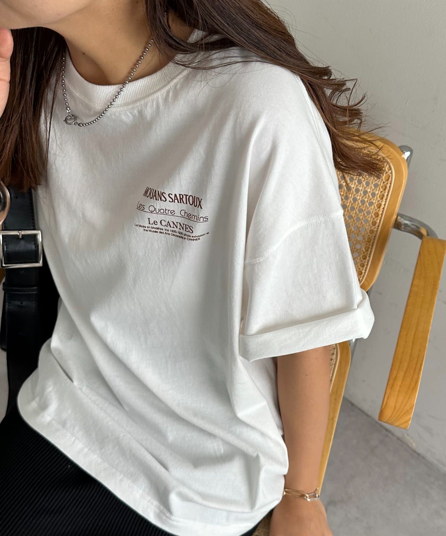 【カジュアルコーデのアクセントに】CHANEL 半袖 Tシャツ ブランド Chanel Tシャツ 半袖 トップス 上着 シャネル おしゃれ