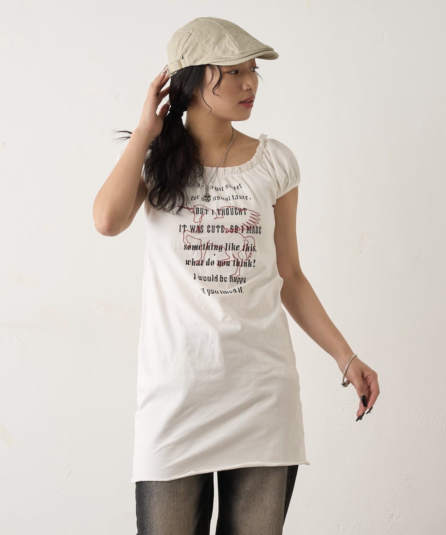 OUTLET(アウトレット) 【WHO'S WHO gallery】ユニコーンオフショルワンピース