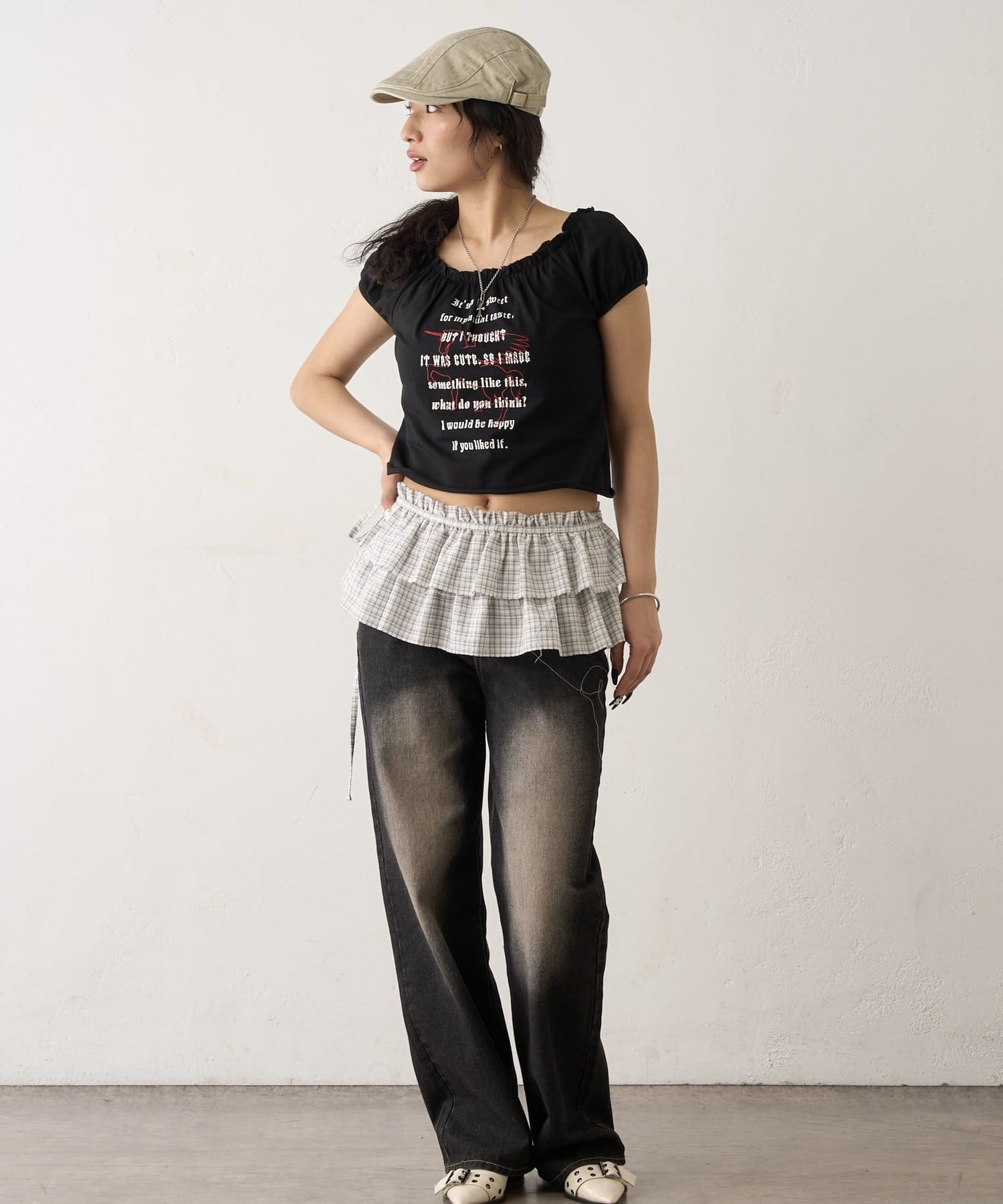 OUTLET(アウトレット) 【WHO'S WHO gallery】ユニコーンオフショルTEE