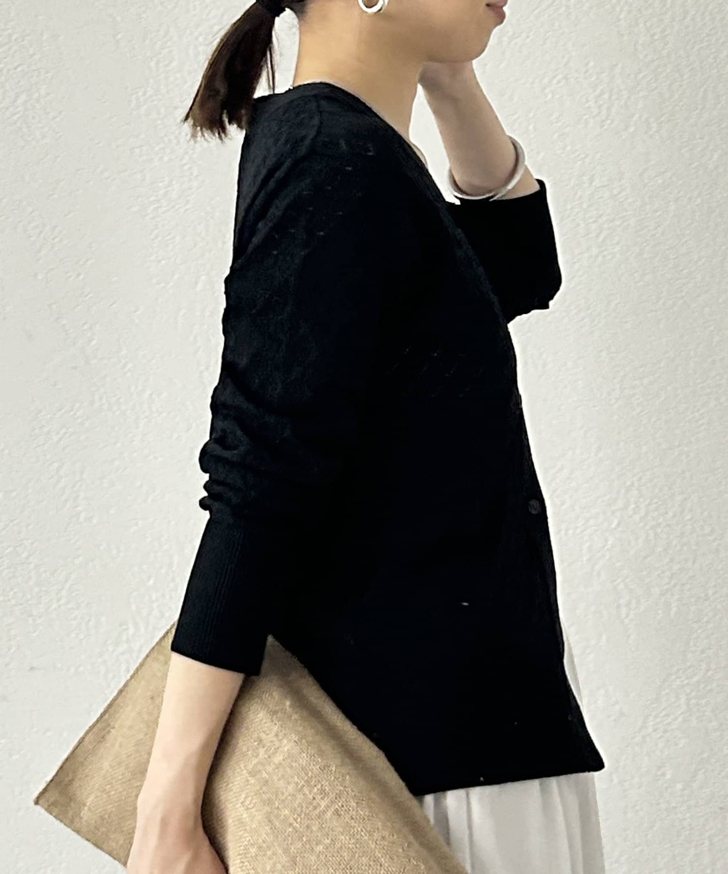 OUTLET(アウトレット) 【Loungedress】ハートジャガートニットカーディガン