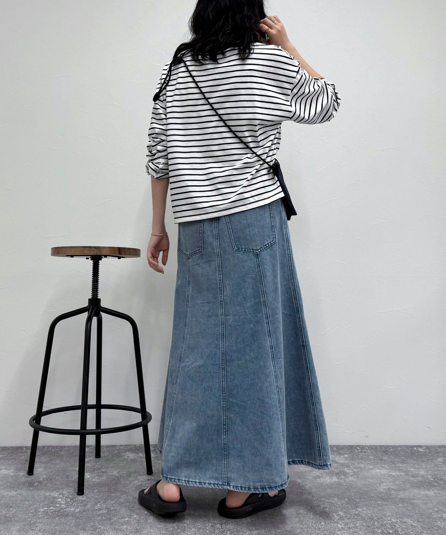 【未使用】ASTRAET デニムフレアスカート デニムフレアスカート /Denim Flare Skirt | FICTION TOKYO O