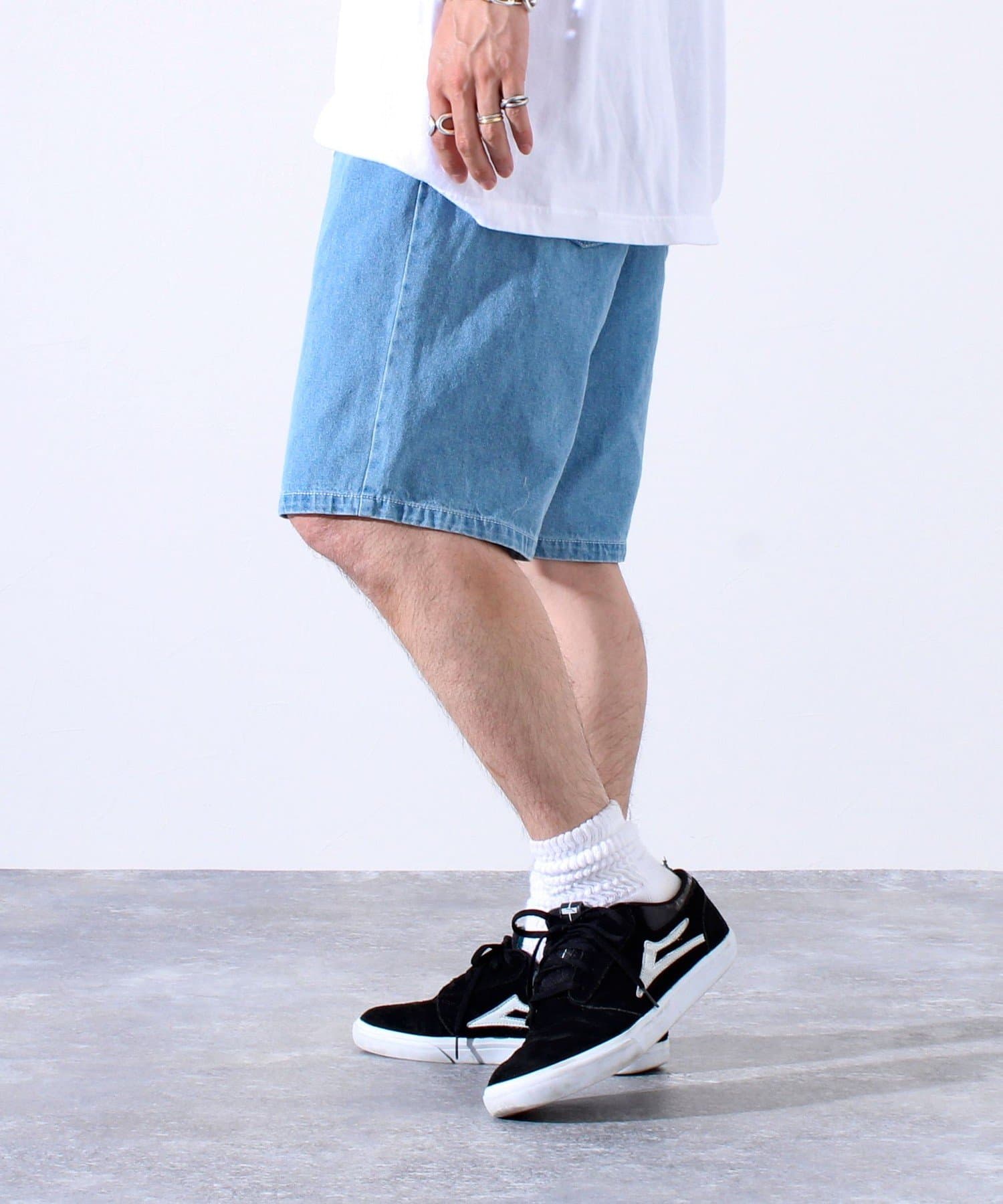 希少 xx デニム 転写 イージー ショーツ ハーフパンツ ショートパンツ WEB限定 SPECIAL PRICE！］【GLOSTER/グロスター】イージー