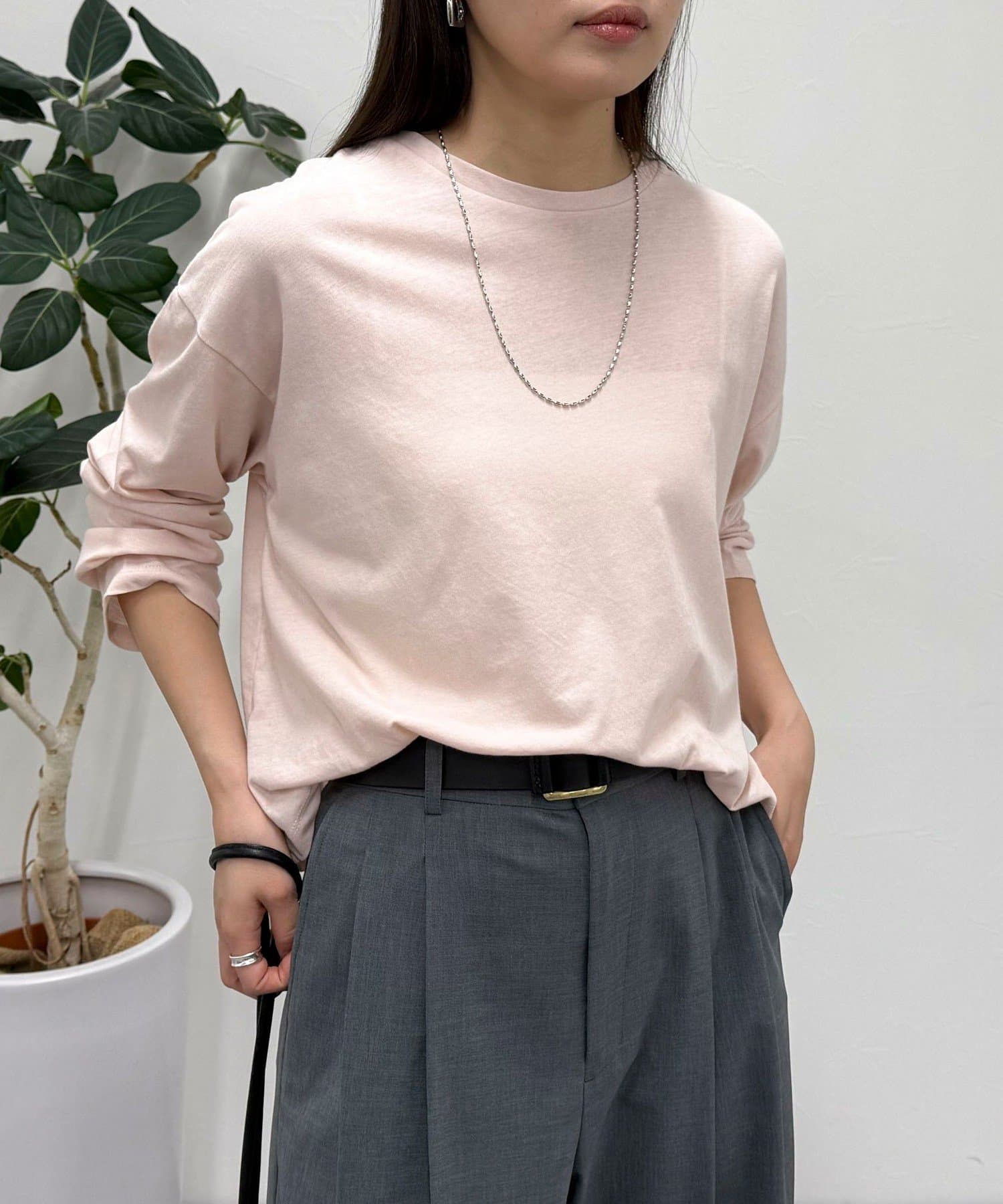 FREDY & GLOSTER(フレディ アンド グロスター) クロップドシアーロンTシャツ