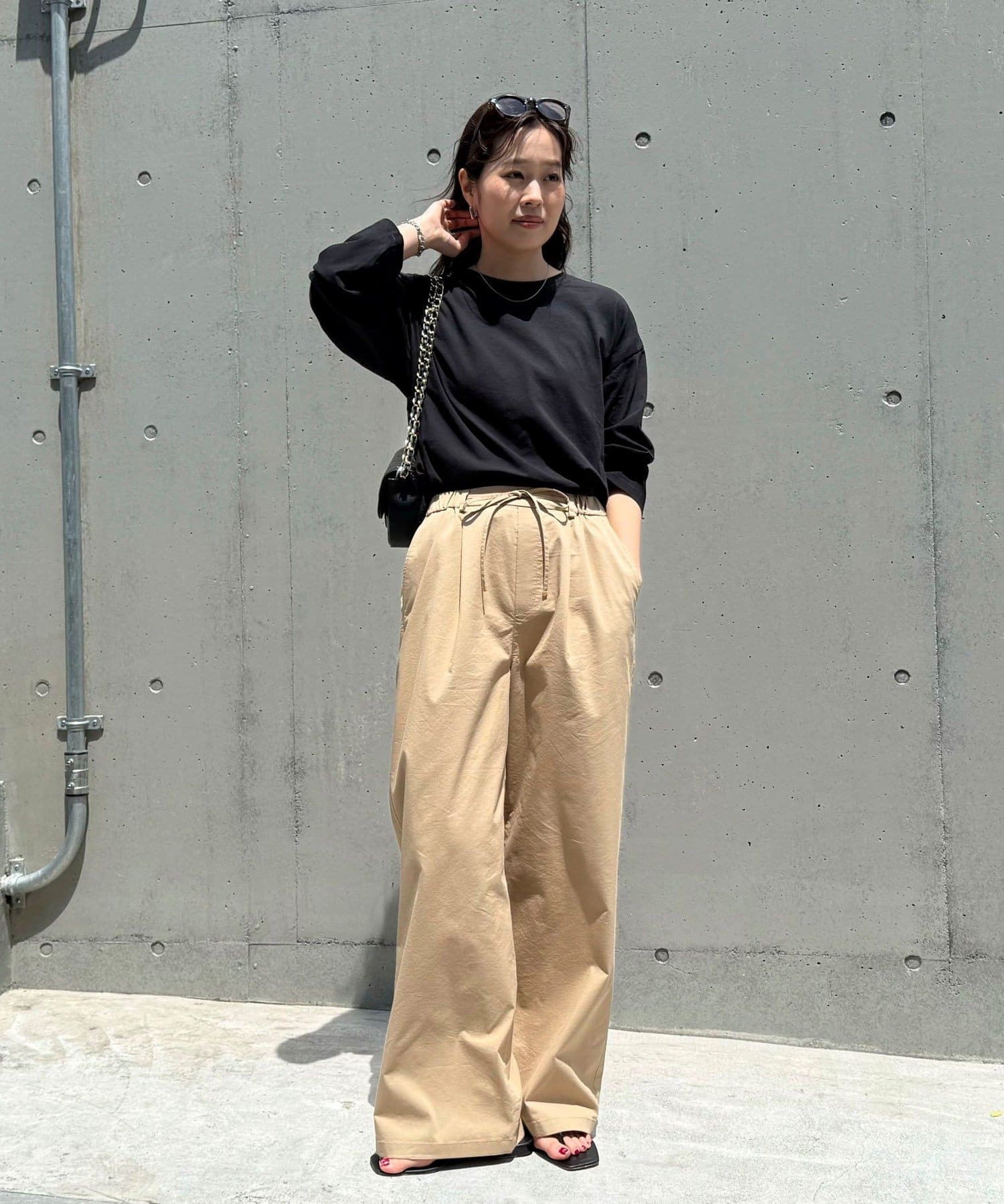 FREDY & GLOSTER(フレディ アンド グロスター) クロップドシアーロンTシャツ