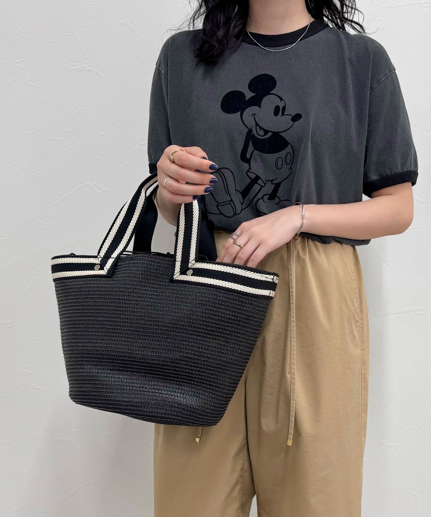 ◇fredy emue◇【2025SS】　春夏のお出かけにぴったりなカゴバッグ●point・普段使いで大活躍すること間違いなしのカゴバッグ・持つだけでシーズンムードも高まるアイテム！・かご風のポリエス