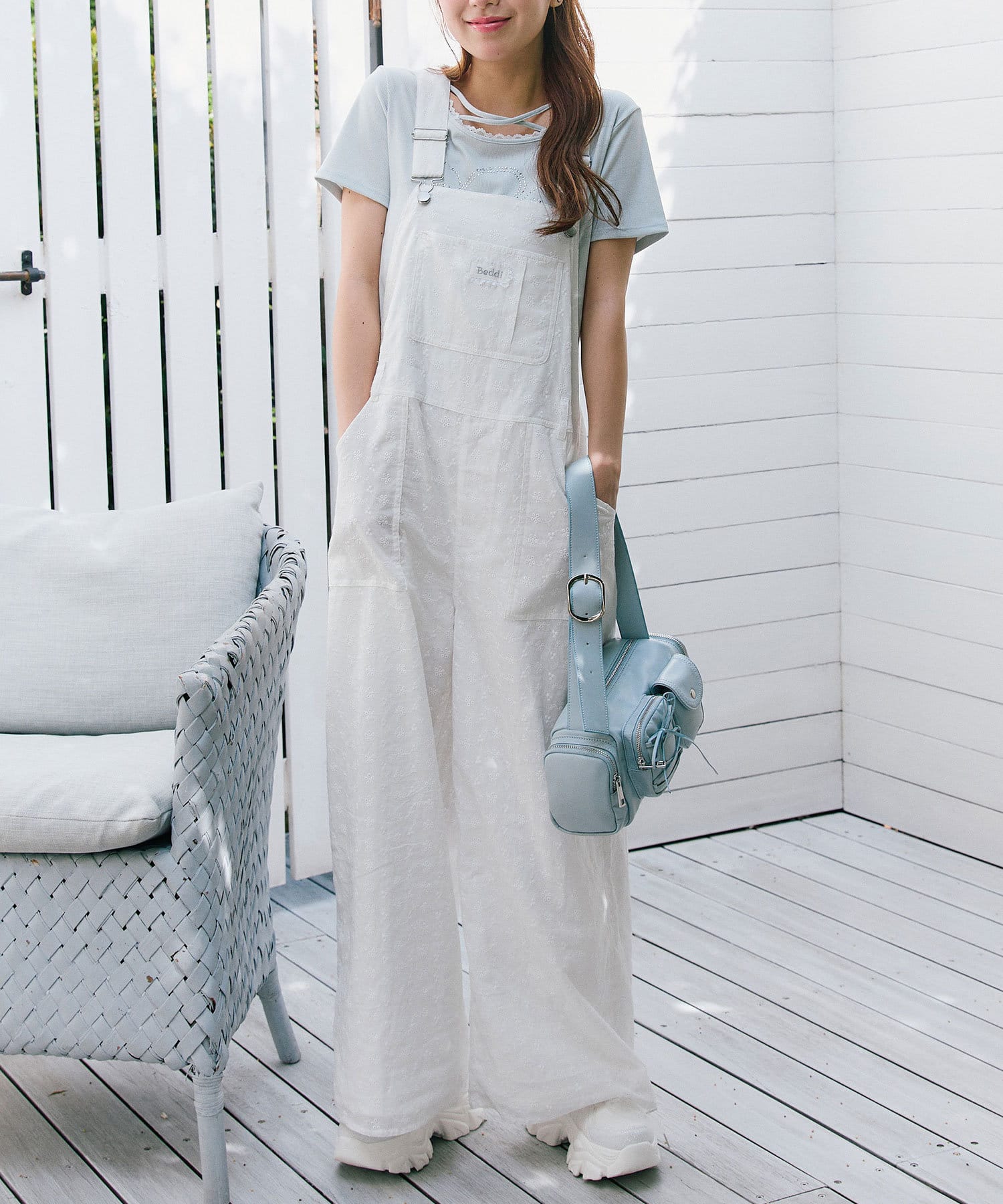 未使用・タグ付き！L'Appartement オーバーオール 34 ※裾カット kldclothing_auhcls7tdxk9