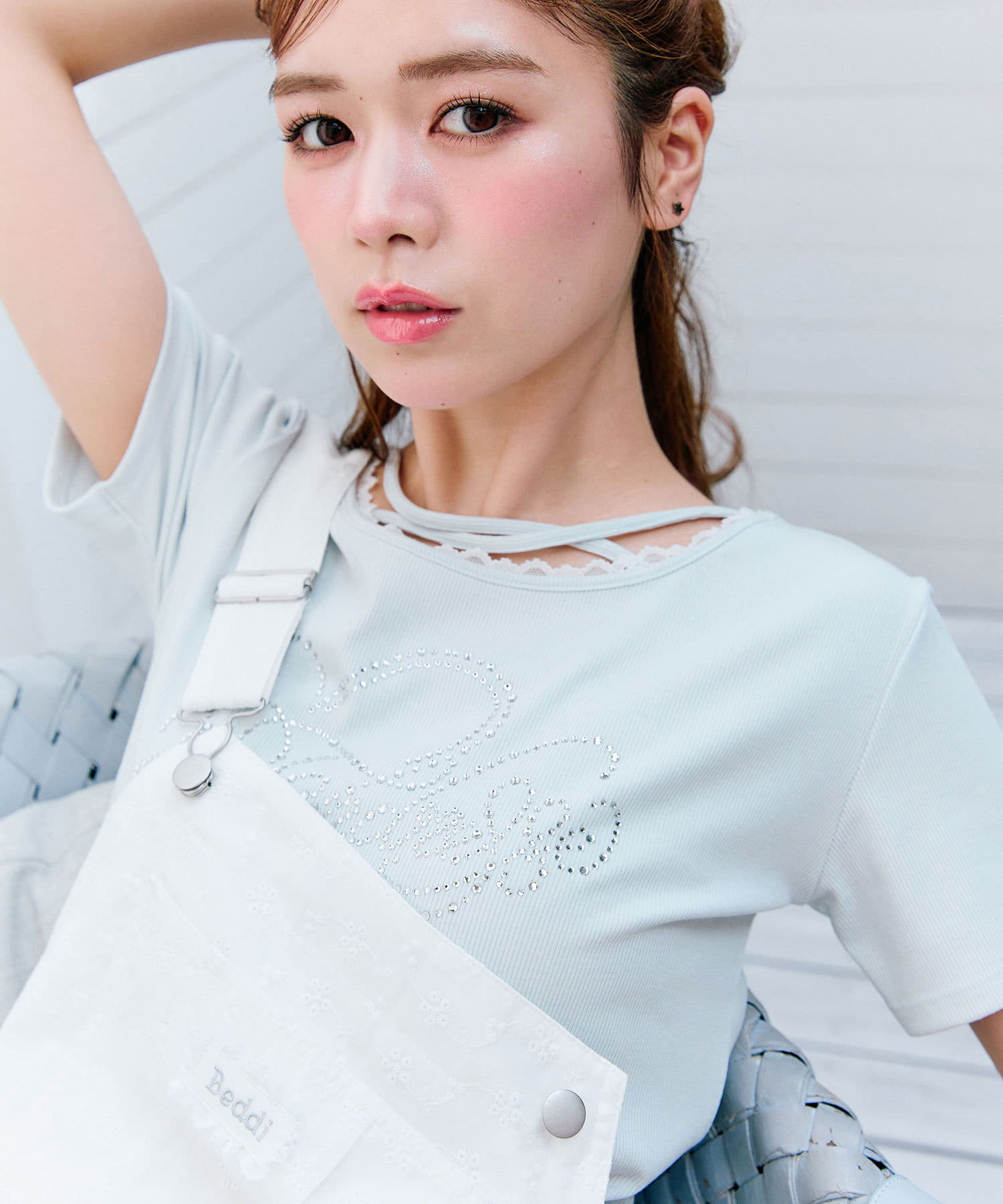 ebure サロペット　麻　グレー　新品　タグ付き FW25_01 | ebure(エブール)
