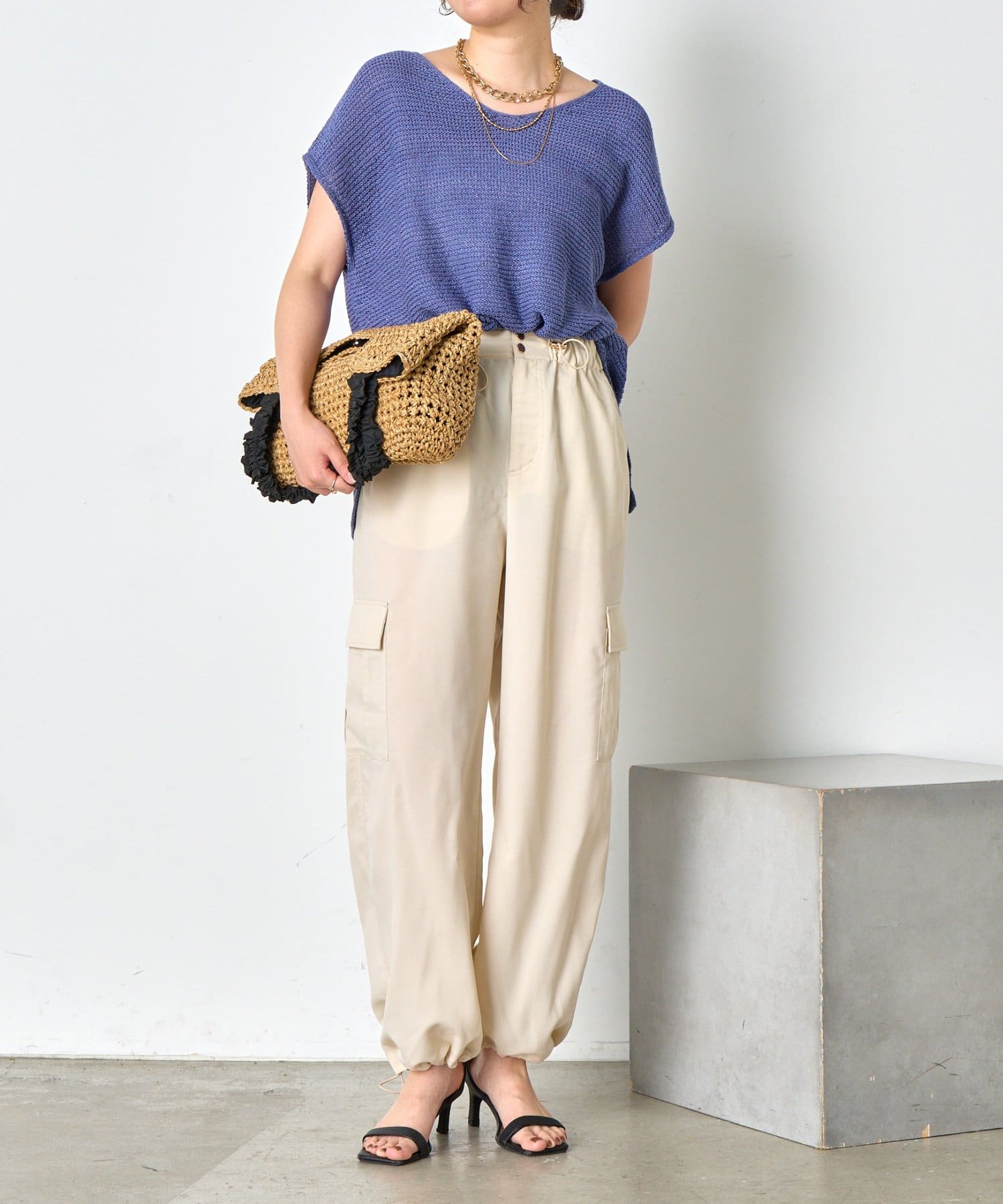 リネンライクパラシュートパンツ | Jena espace merveilleux(ジェナ