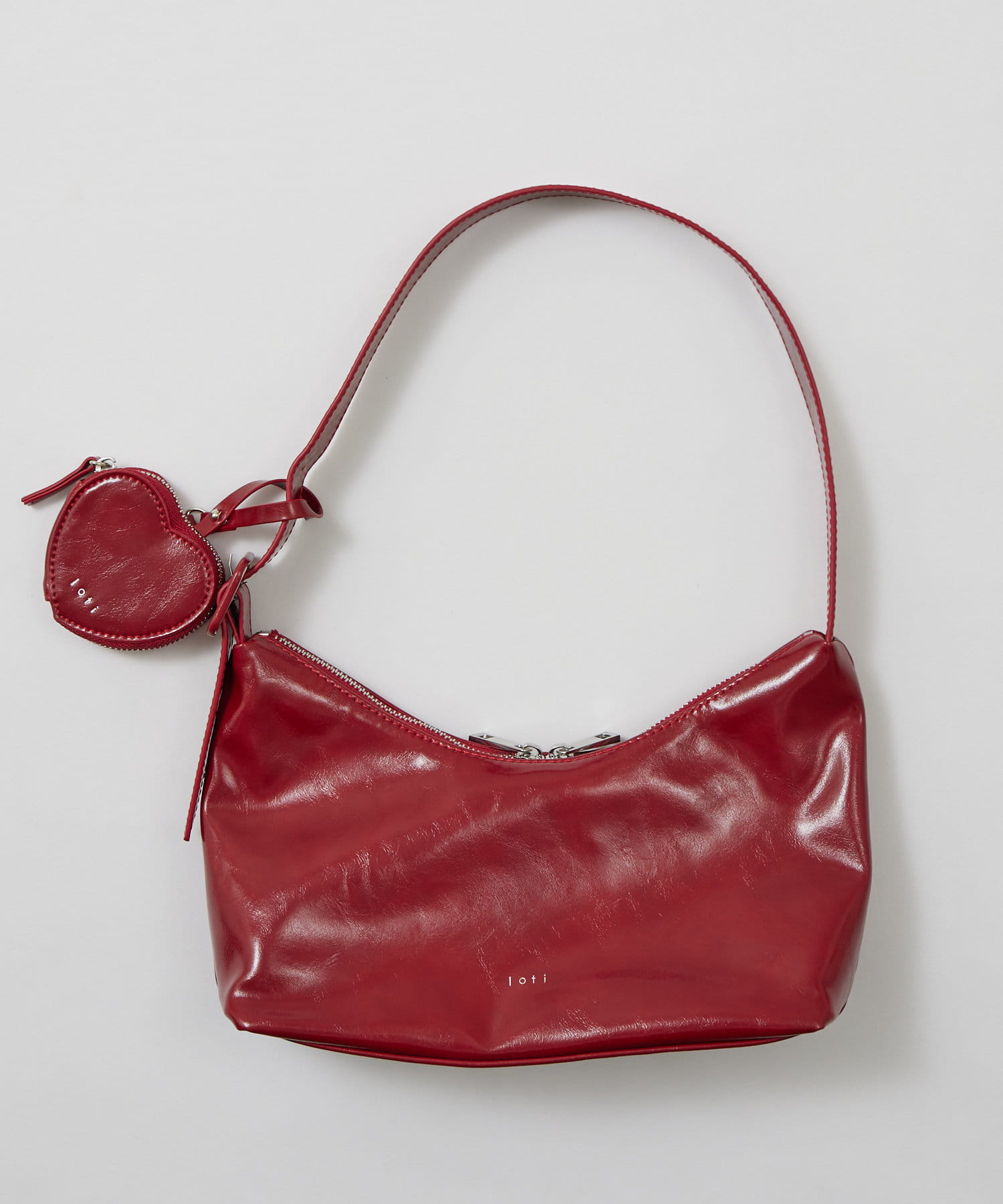 mline(エムライン) loti ハートポーチ付きホーボーBAG