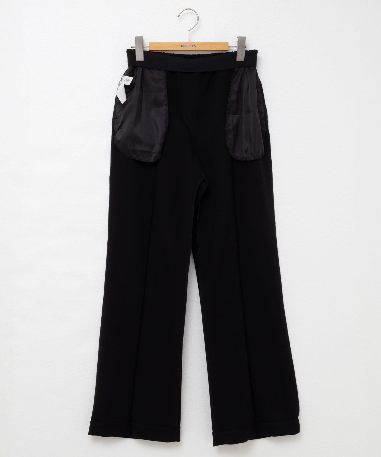 NOLLEY'S(ノーリーズ) ウォッシャブルハイスペック裾フレアパンツ