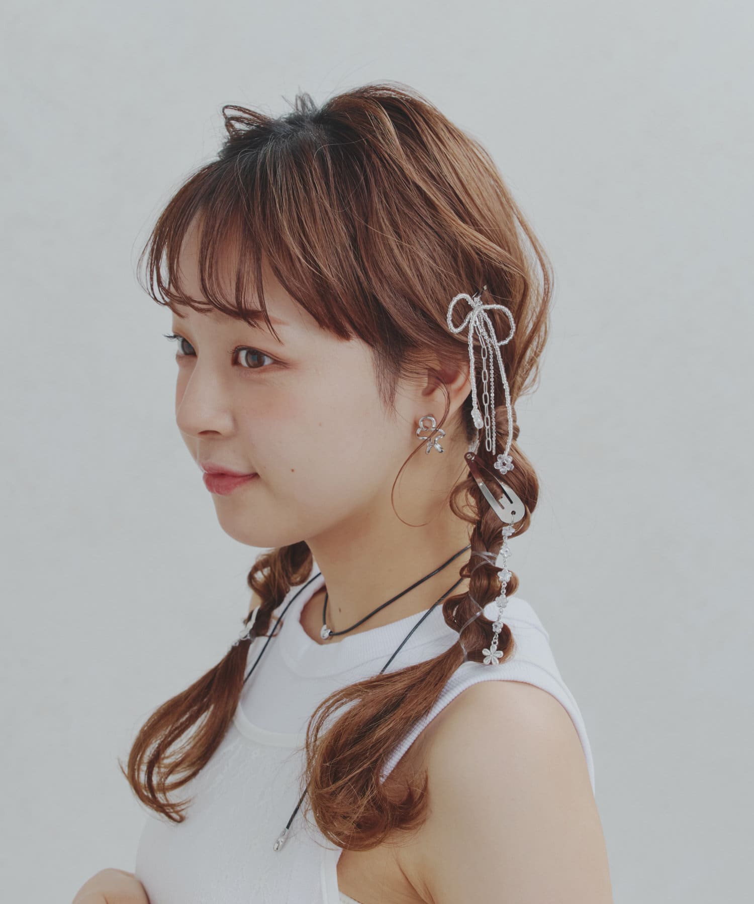 Lattice(ラティス) ビーズリボンヘアピン