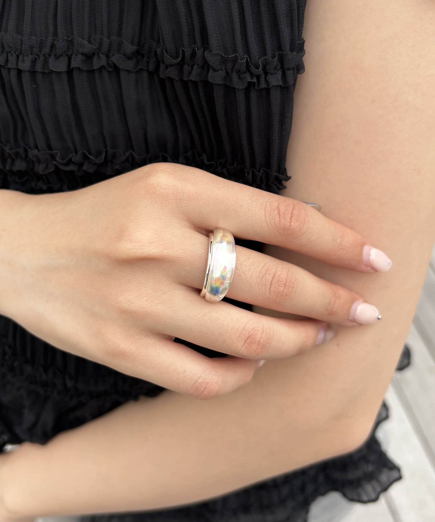 Lattice(ラティス) ぷっくりオーロラリング