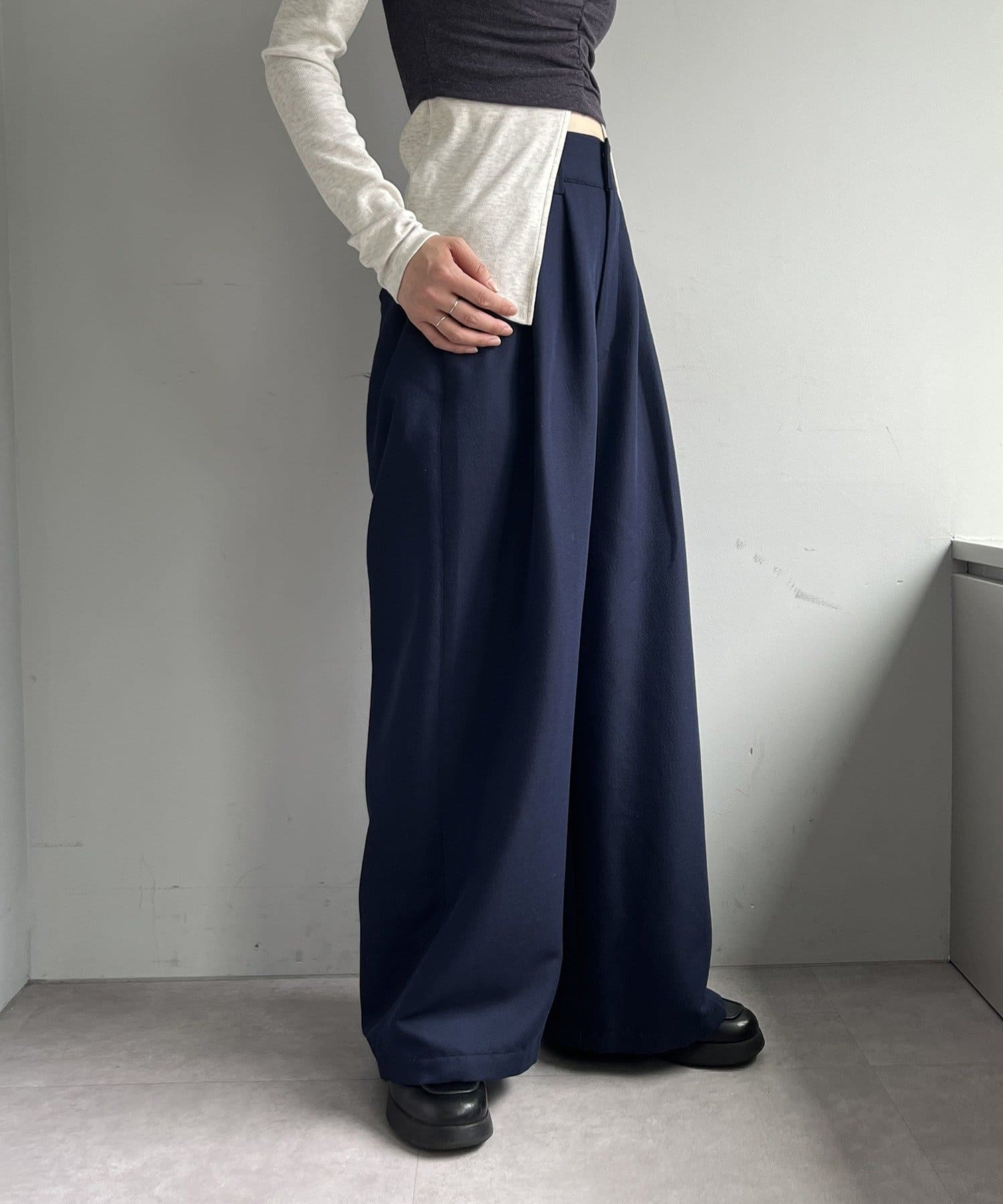 Pasteripの人気No.1パンツに新色が加わり、待望の再入荷！＜SIZEGUIDE＞※ウエストゴムで調整可能な仕様のため、サイズはあくまでも目安です。H150cm～157cm sizeSH158c