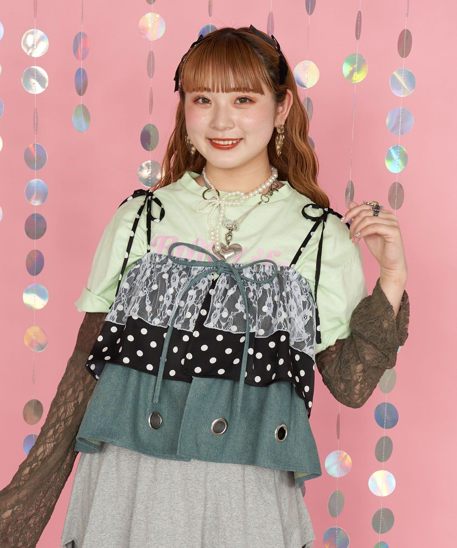 me +me ゆなまる　巻きスカート yuna_maruu企画】【Me＋Me/ミープラスミー】異素材マルチウェイ