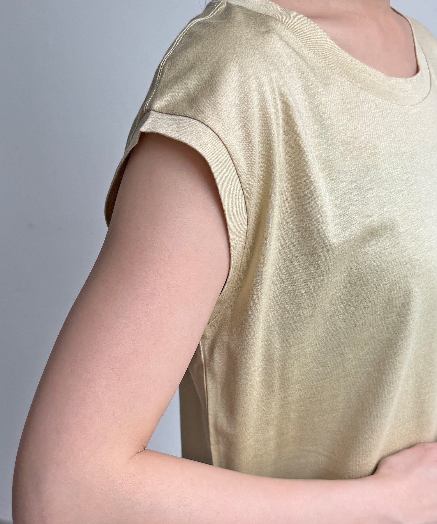 DOUDOU(ドゥドゥ) 【接触冷感】リヨセル混フレンチプルオーバー