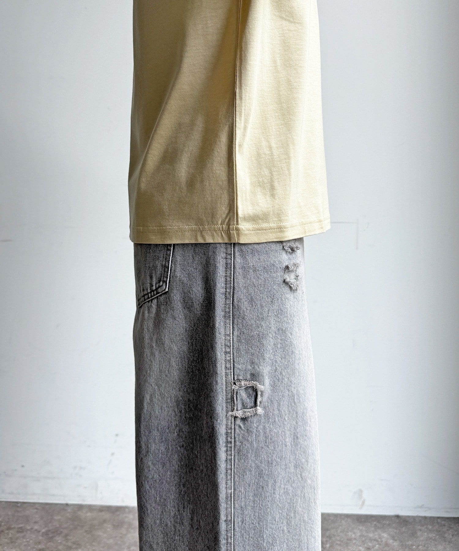 DOUDOU(ドゥドゥ) 【接触冷感】リヨセル混フレンチプルオーバー