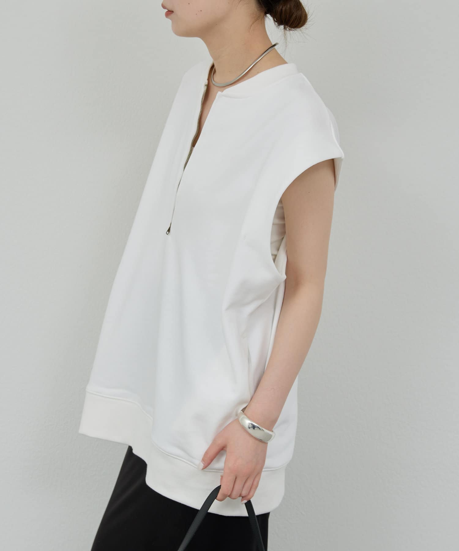 tシャツ フレンチ裏毛ハーフZIPプルオーバー レディース フレンチ裏毛ハーフZIPプルオーバー | GALLARDAGALANTE(ガリャル