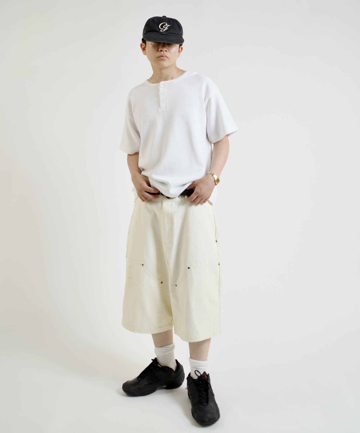 Sourcream/サワークリーム】ワッフルヘンリーネックTEE / 2