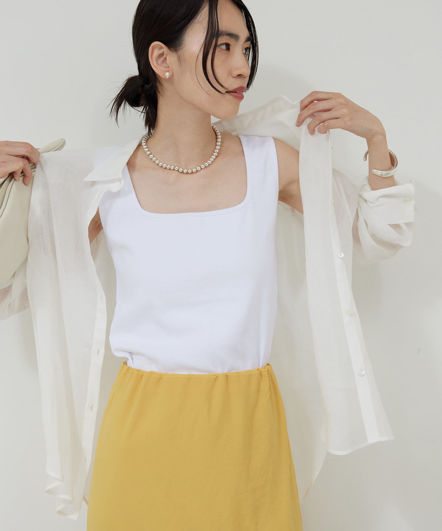 【ガリャルダガランテ】スクエアリブタンク GALLARDAGALANTE｜スクエアリブタンク | Rakuten Fashion(楽天