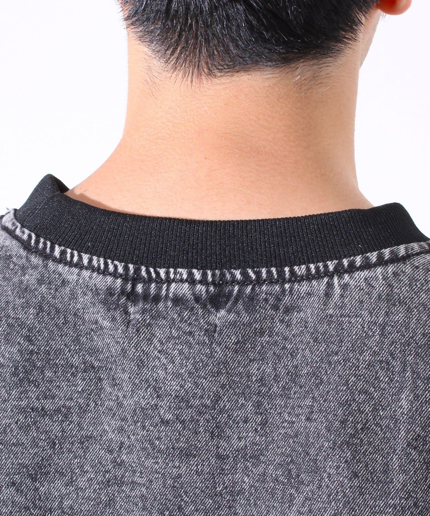 FREDY & GLOSTER(フレディ アンド グロスター) 【GLOSTER】デニムライクカットソー クルーネックTシャツ ドローコード付き