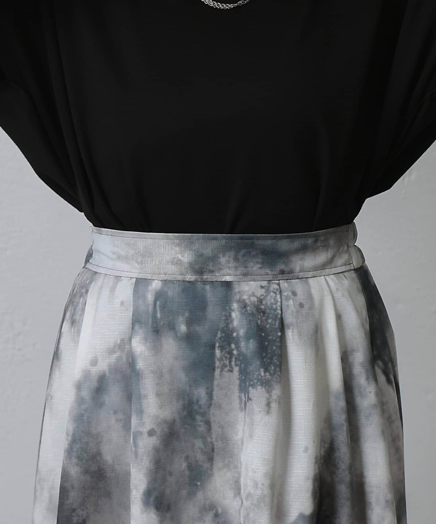 COLONY 2139(コロニー トゥーワンスリーナイン) 水彩柄フレアスカート