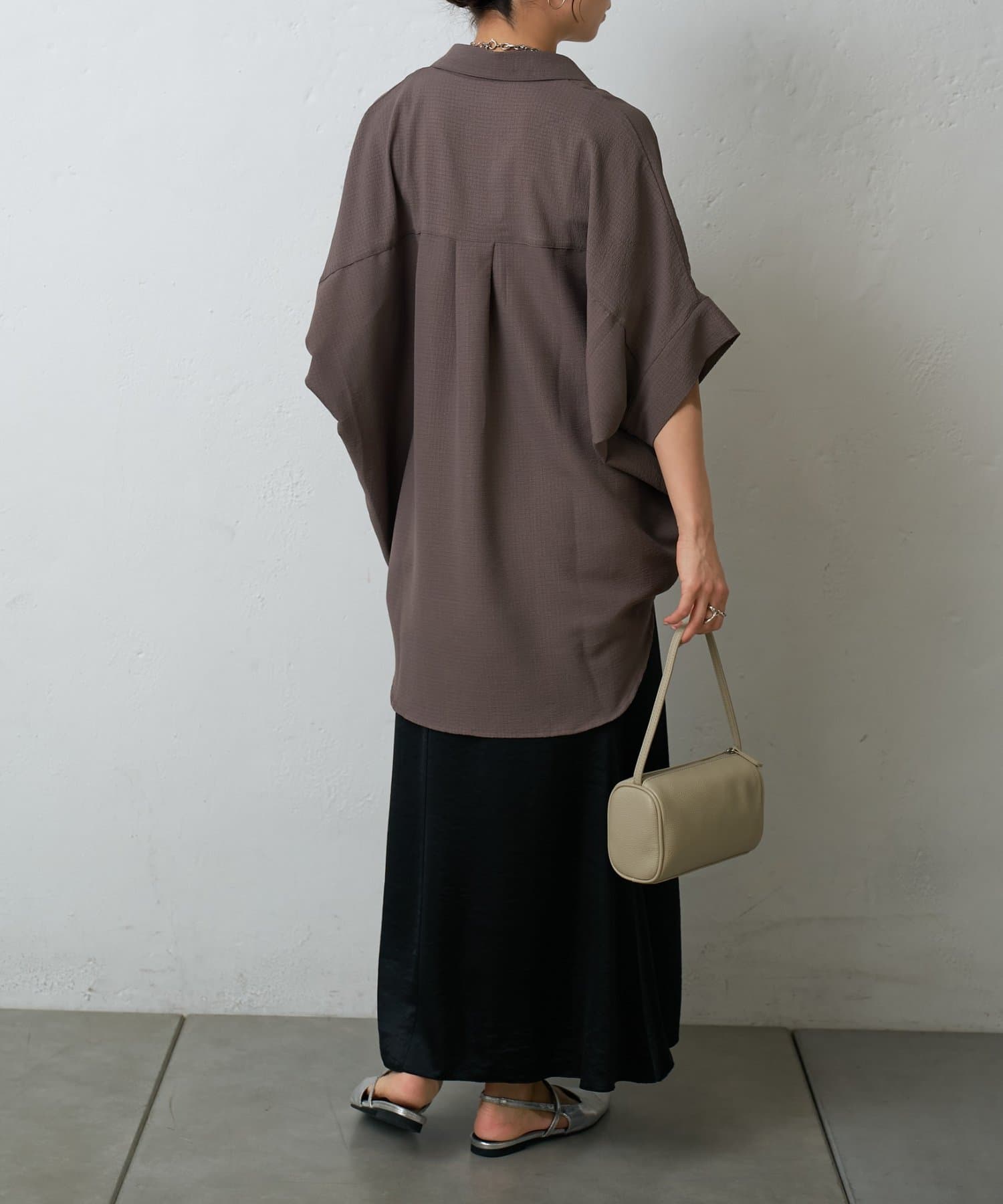 COLONY 2139(コロニー トゥーワンスリーナイン) スキッパーサッカーシャツ