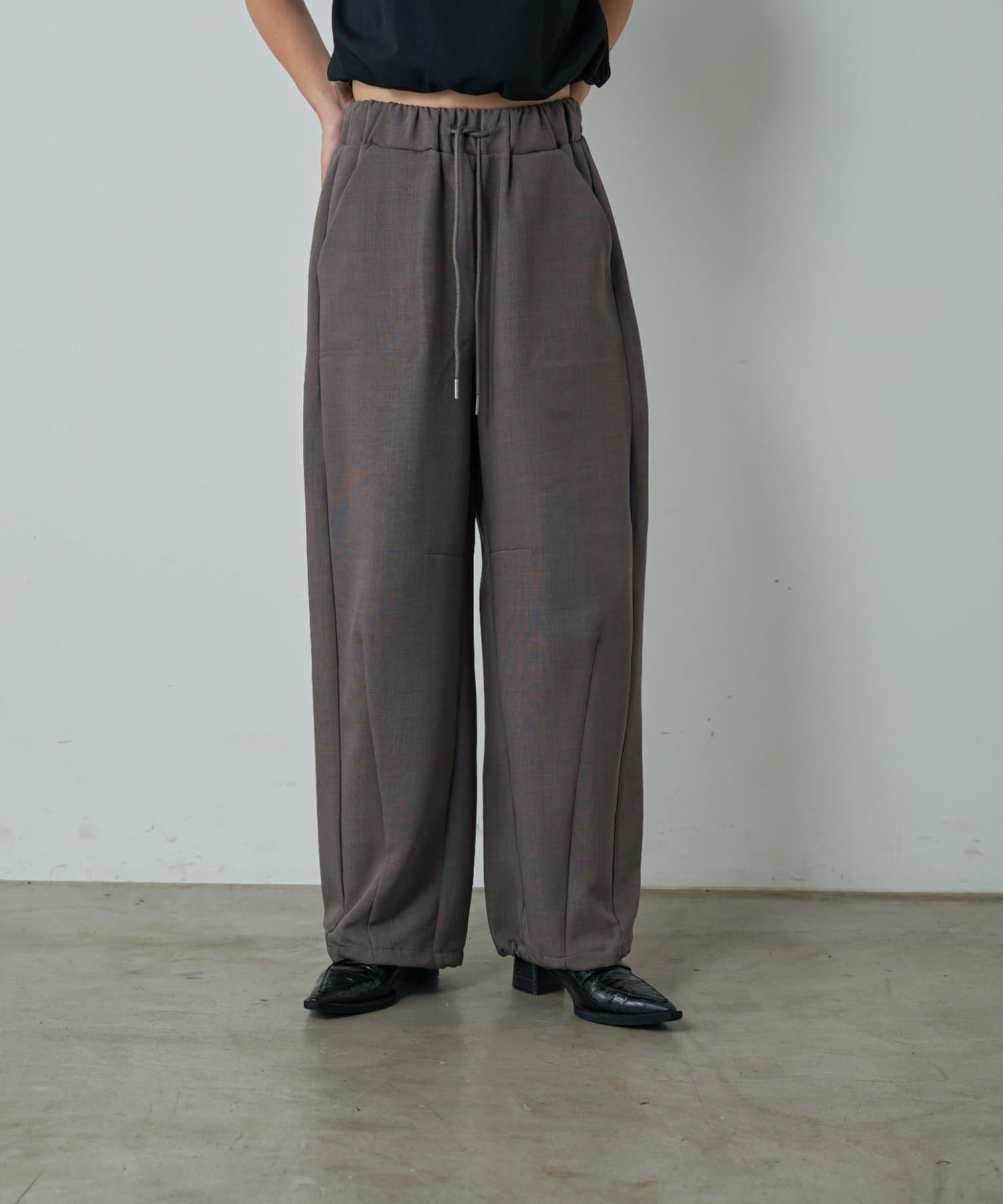 -goocy-(グーシー) 麻ライクバレルレッグパンツ