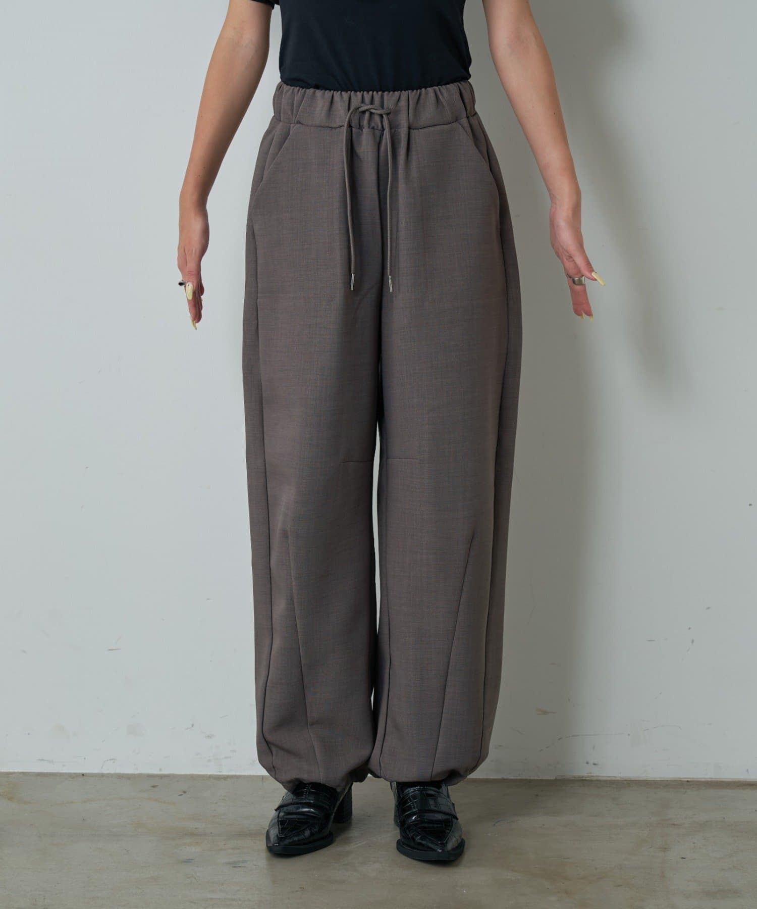 -goocy-(グーシー) 麻ライクバレルレッグパンツ