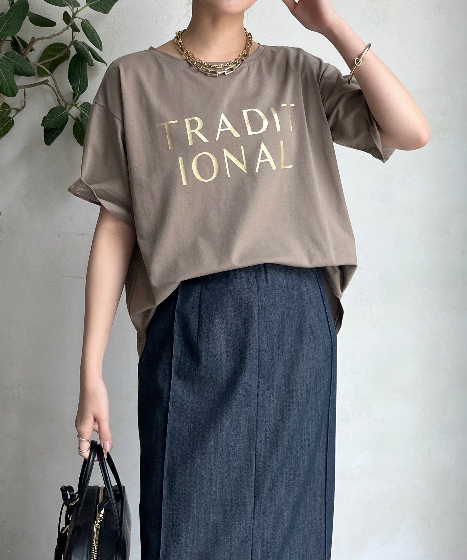 WEB限定】TRADITIONAL箔プリントTEE | DOUDOU(ドゥドゥ
