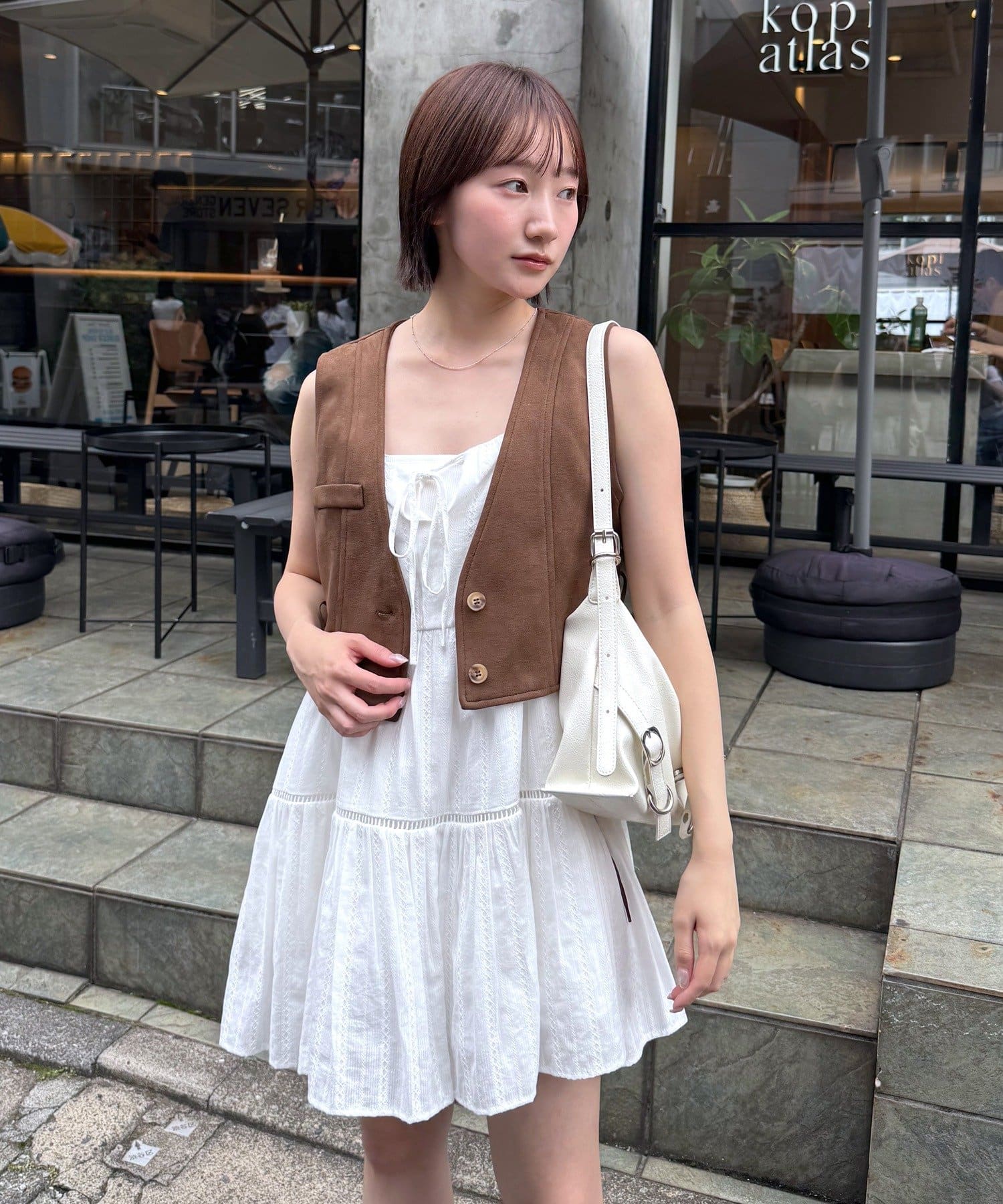 mline(エムライン) [mline]フェイクスエードベスト