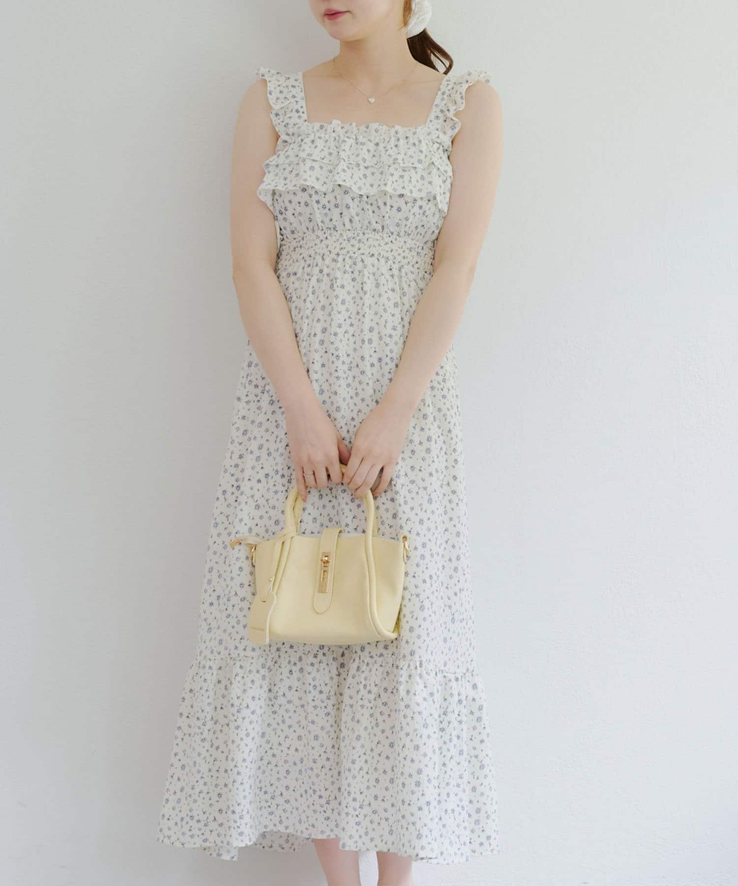 【2025SS ANOTHER BRANCH OLIVE des OLIVE】■ デザイン・一枚でレディライクなコーデに♪・ウエストゴム入りで締め付け感がないのにとってもお洒落見え♪・さわやかでさらり