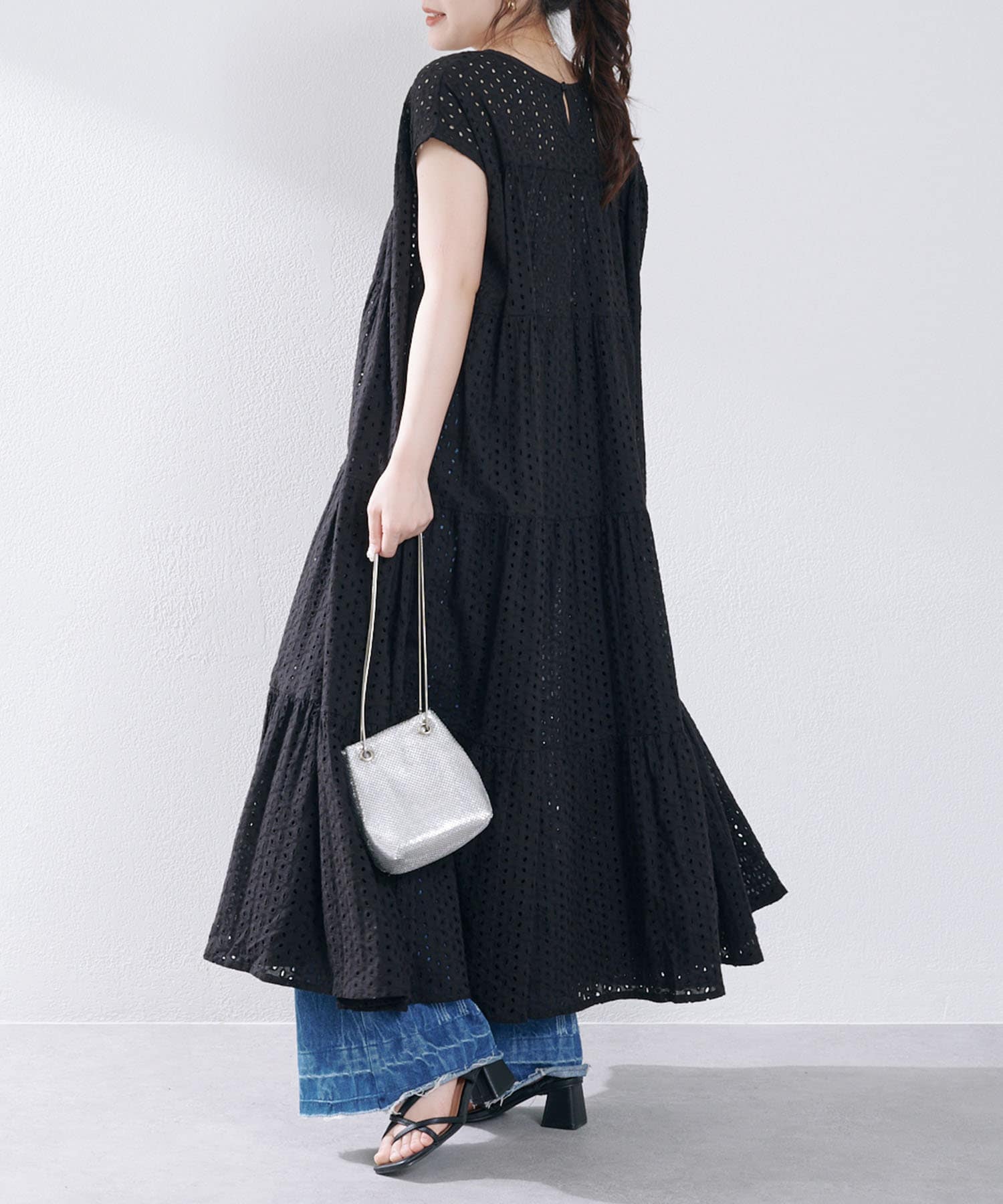 Remind me and forever(リマインドミーアンドフォーエバー) 【インド綿100%】キャンブリック&シフリワンピース